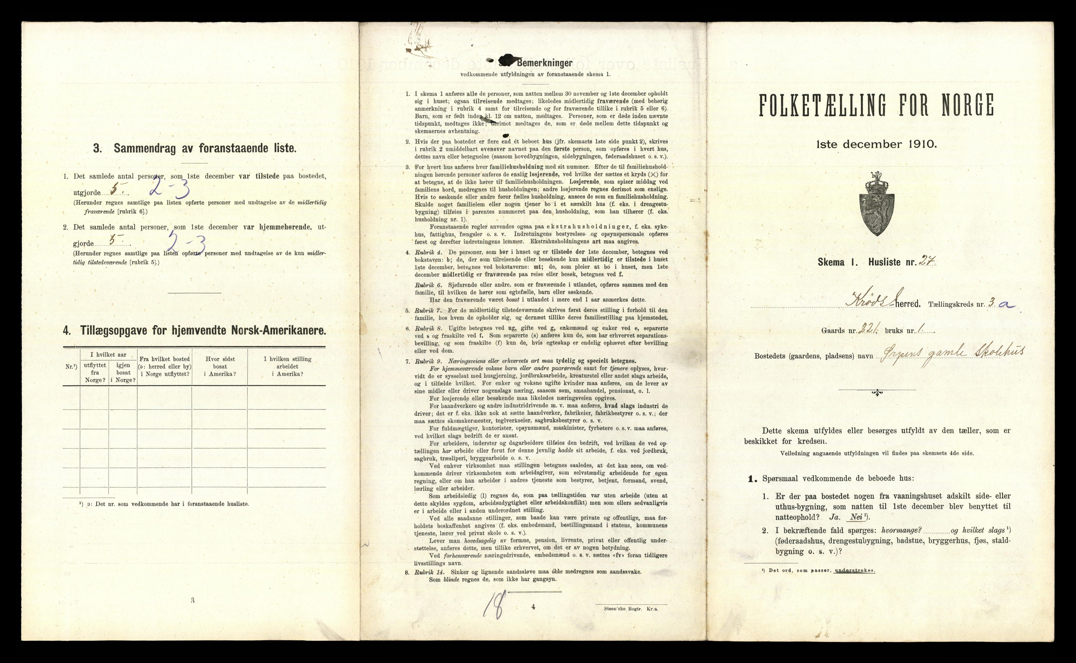 RA, 1910 census for Krødsherad, 1910, p. 527