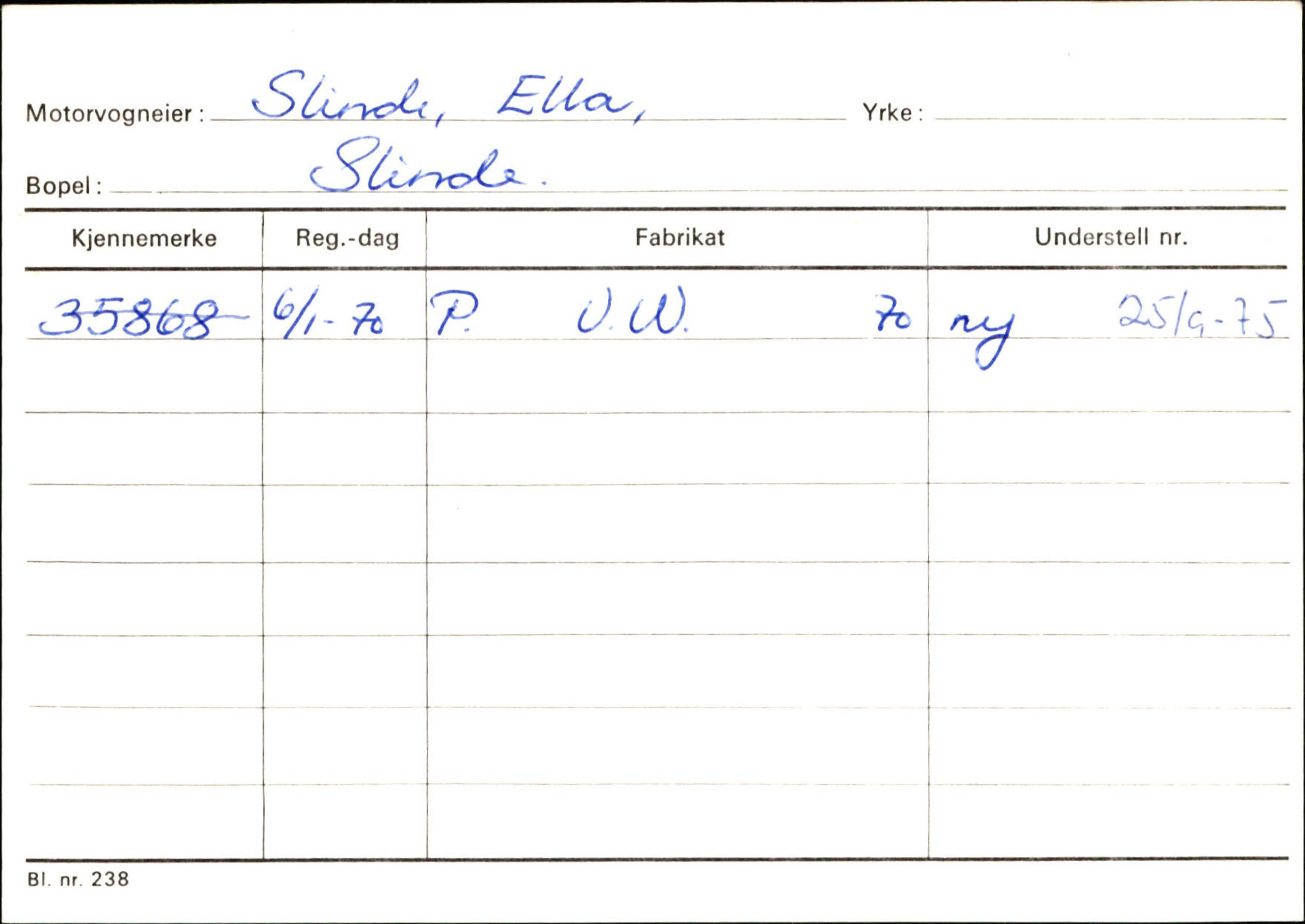 Statens vegvesen, Sogn og Fjordane vegkontor, SAB/A-5301/4/F/L0124: Eigarregister Sogndal A-U, 1945-1975, p. 2217