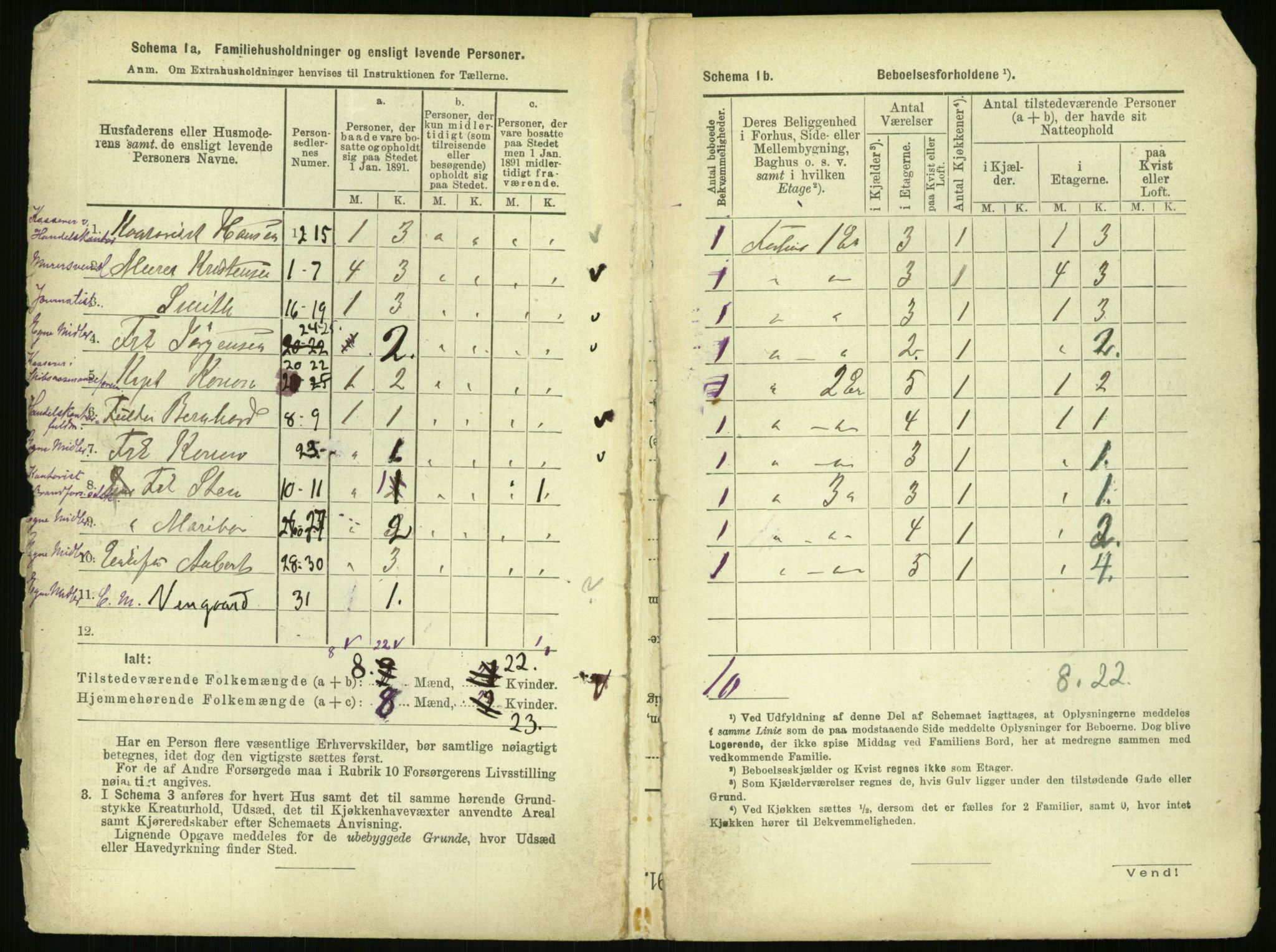 RA, 1891 census for 0301 Kristiania, 1891, p. 32332