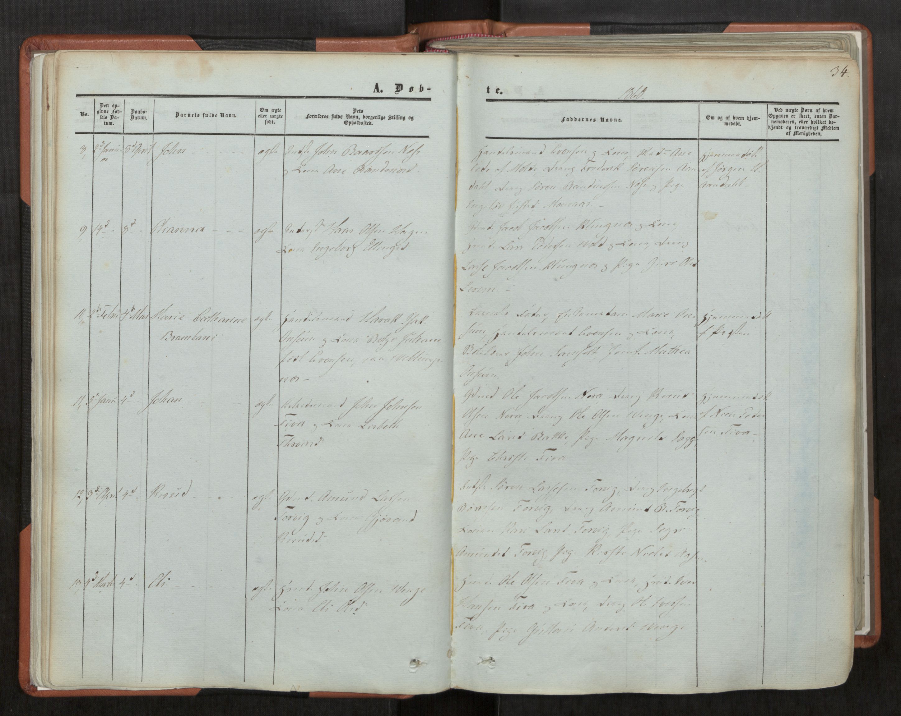 Ministerialprotokoller, klokkerbøker og fødselsregistre - Møre og Romsdal, AV/SAT-A-1454/544/L0572: Parish register (official) no. 544A05, 1854-1886, p. 34