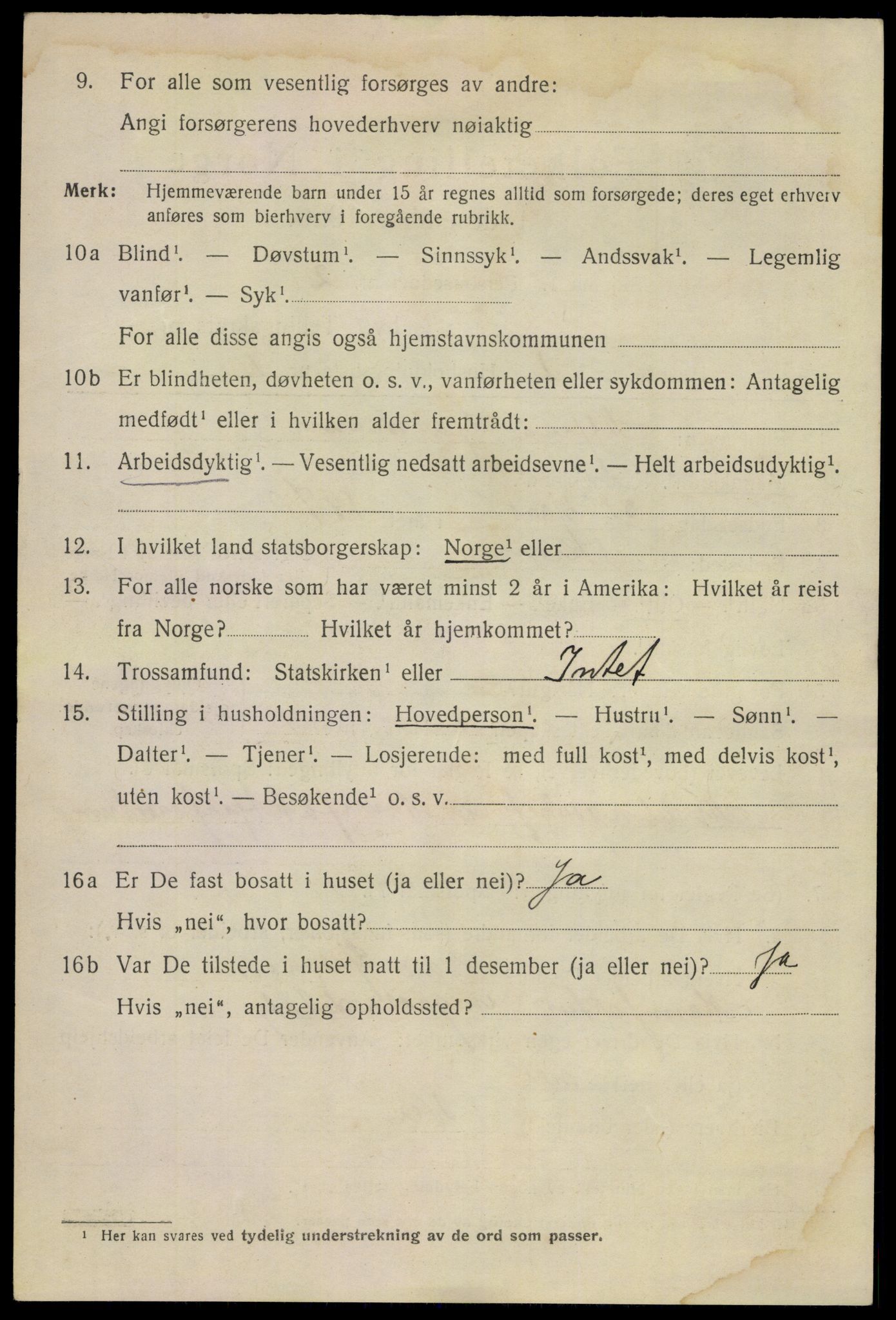 SAKO, 1920 census for Skien, 1920, p. 21829