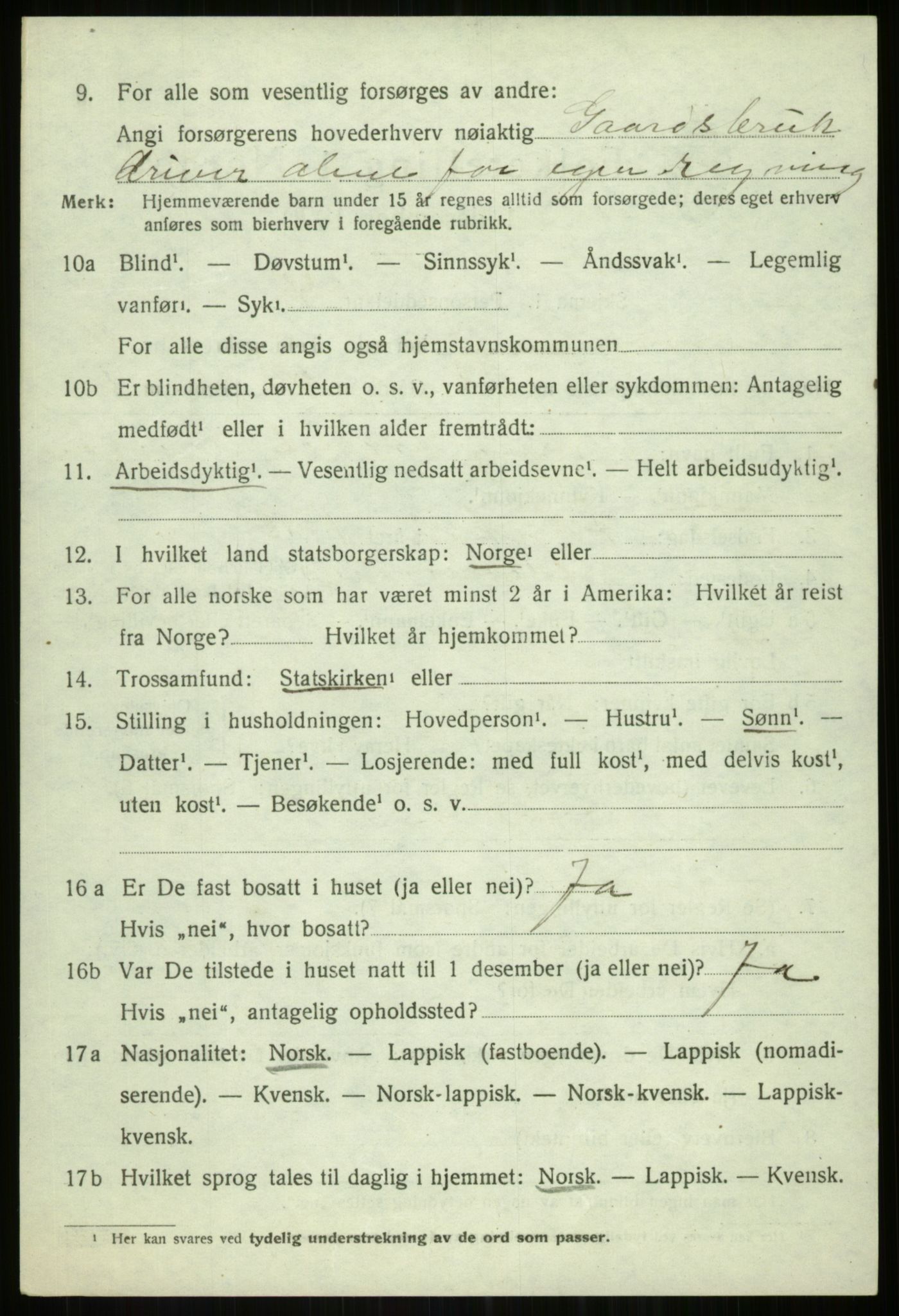 SATØ, 1920 census for Tromsøysund, 1920, p. 7475