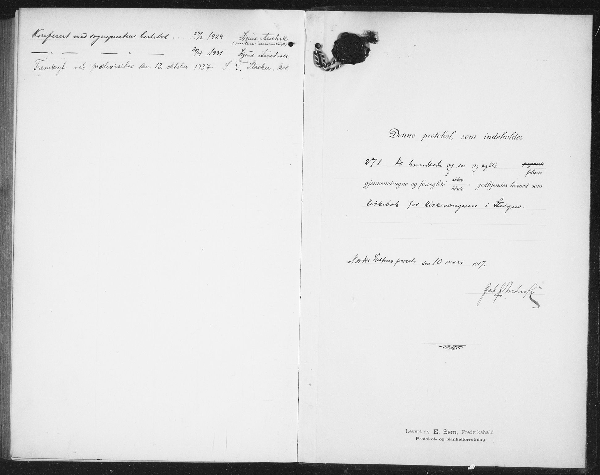 Ministerialprotokoller, klokkerbøker og fødselsregistre - Nordland, SAT/A-1459/855/L0817: Parish register (copy) no. 855C06, 1917-1934