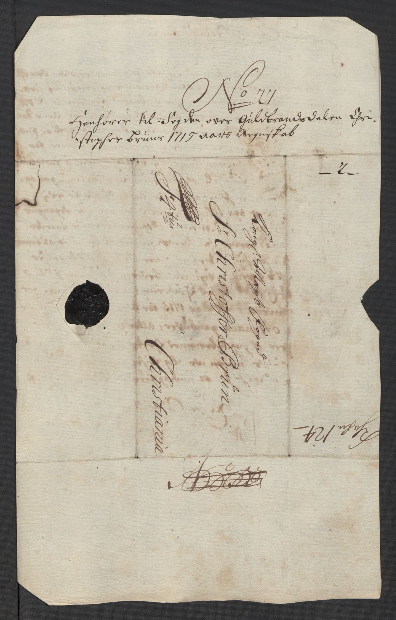 Rentekammeret inntil 1814, Reviderte regnskaper, Fogderegnskap, AV/RA-EA-4092/R17/L1184: Fogderegnskap Gudbrandsdal, 1715, p. 254