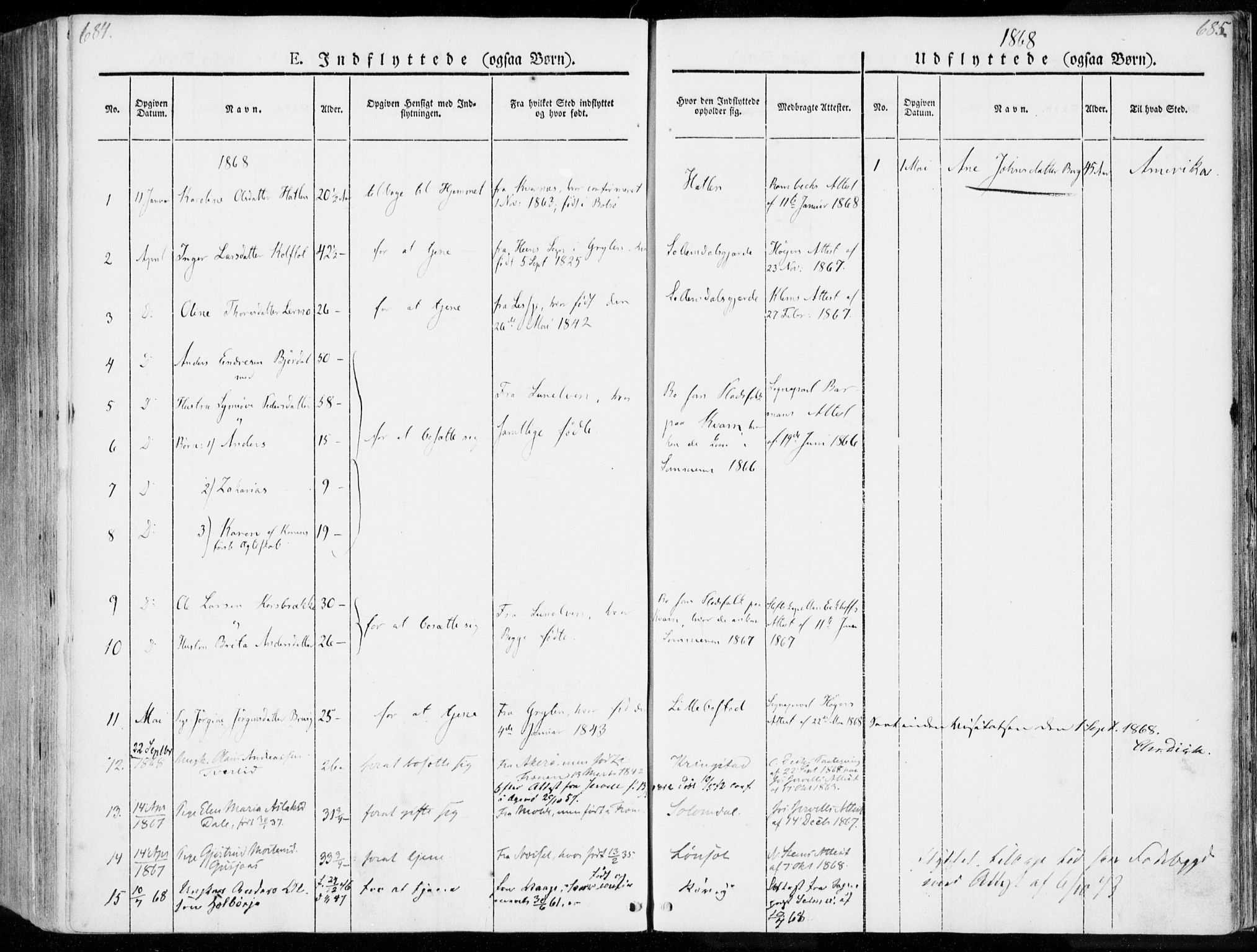 Ministerialprotokoller, klokkerbøker og fødselsregistre - Møre og Romsdal, SAT/A-1454/555/L0653: Parish register (official) no. 555A04, 1843-1869, p. 684-685