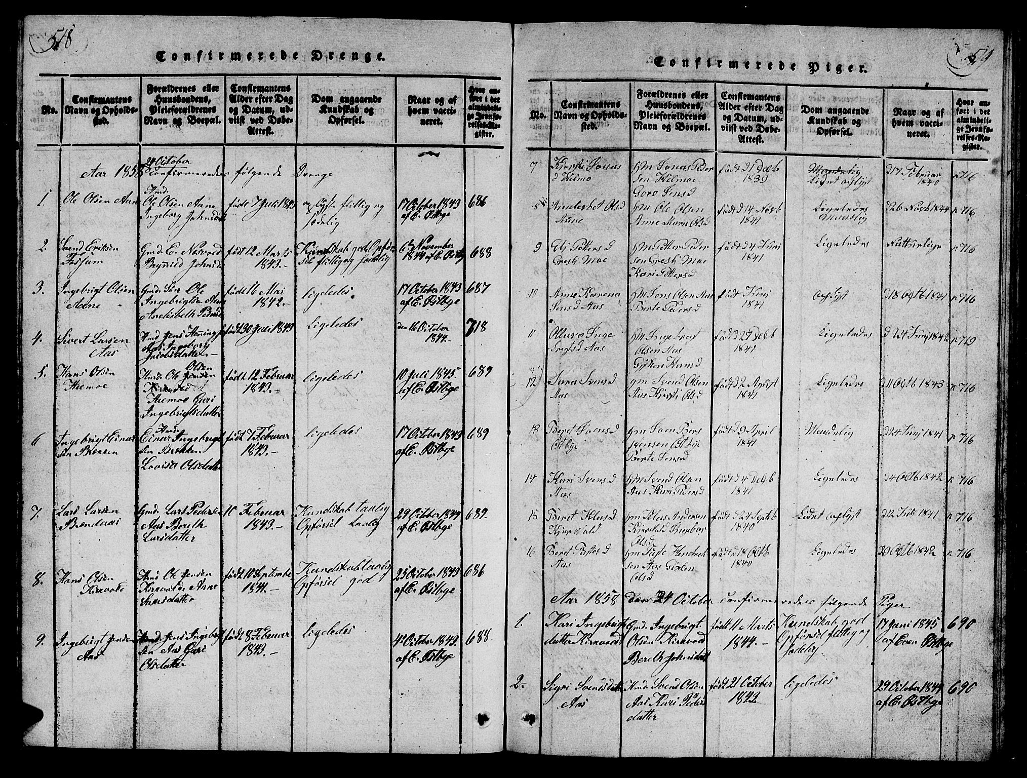 Ministerialprotokoller, klokkerbøker og fødselsregistre - Sør-Trøndelag, SAT/A-1456/698/L1164: Parish register (copy) no. 698C01, 1816-1861, p. 518-519