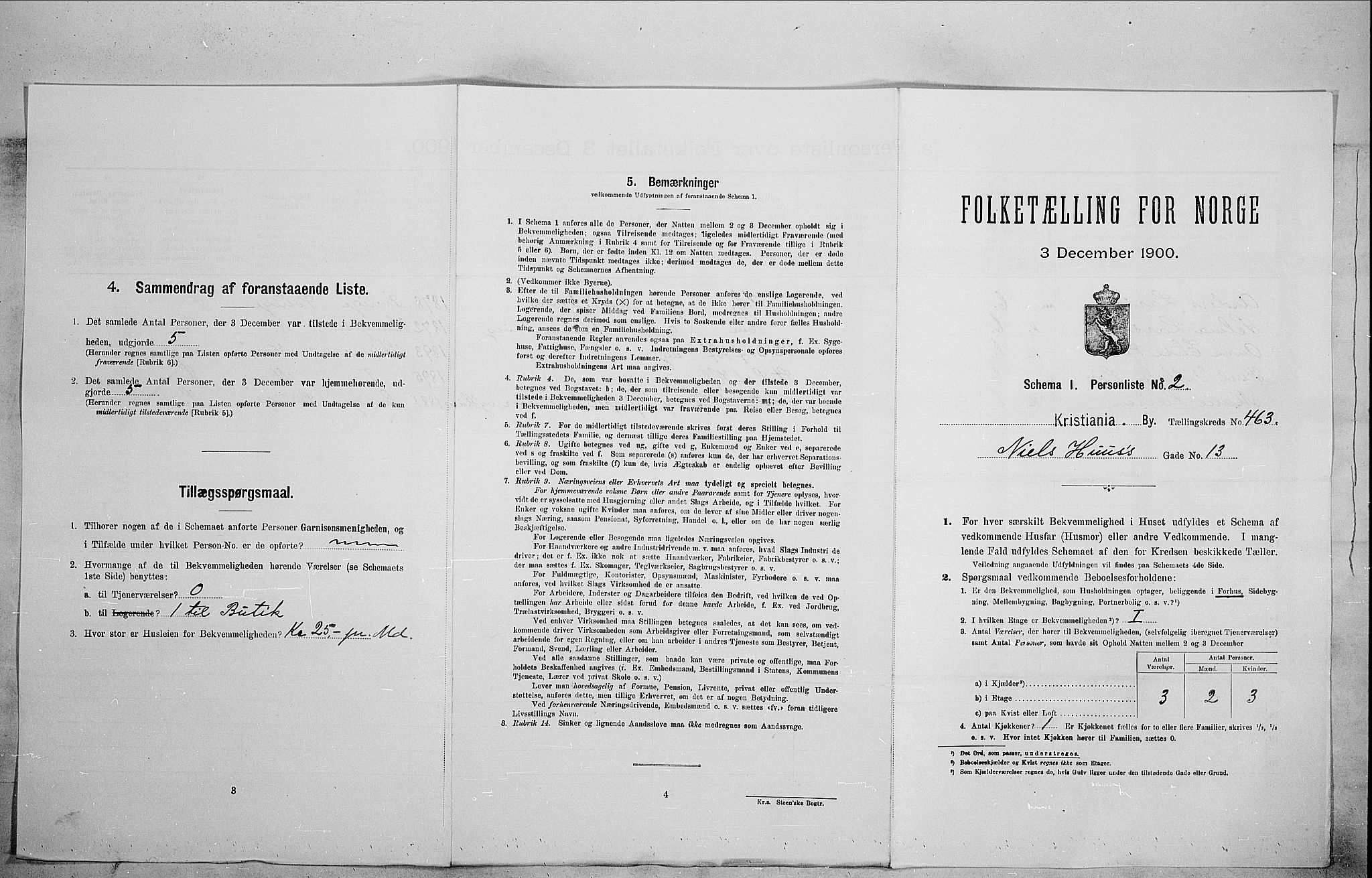 SAO, 1900 census for Kristiania, 1900, p. 63521