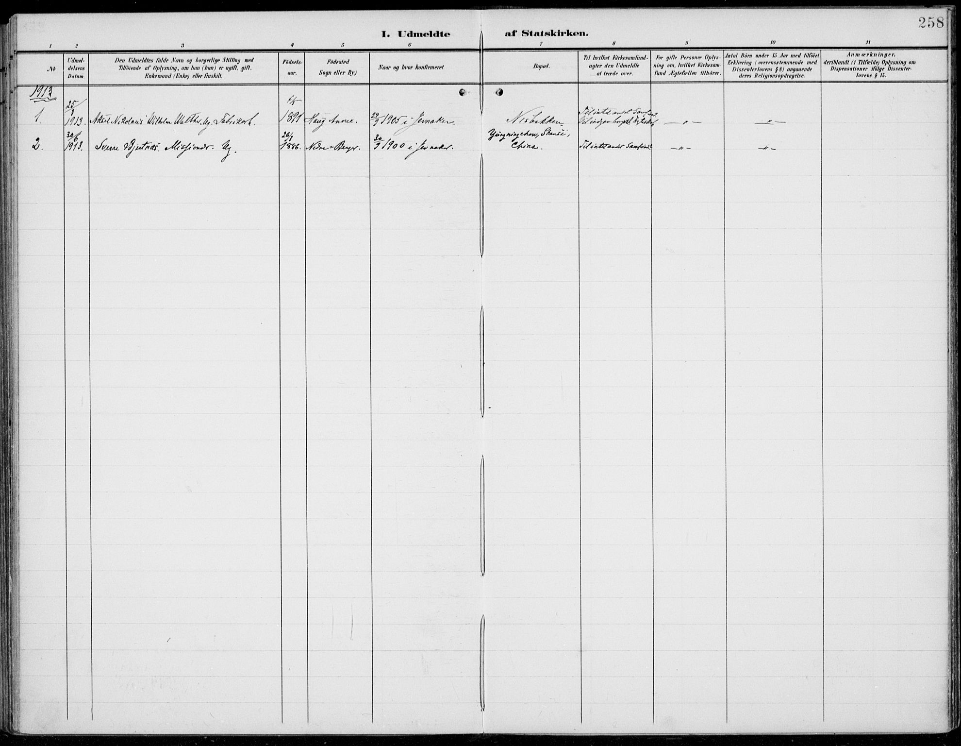 Jevnaker prestekontor, SAH/PREST-116/H/Ha/Haa/L0011: Parish register (official) no. 11, 1902-1913, p. 258