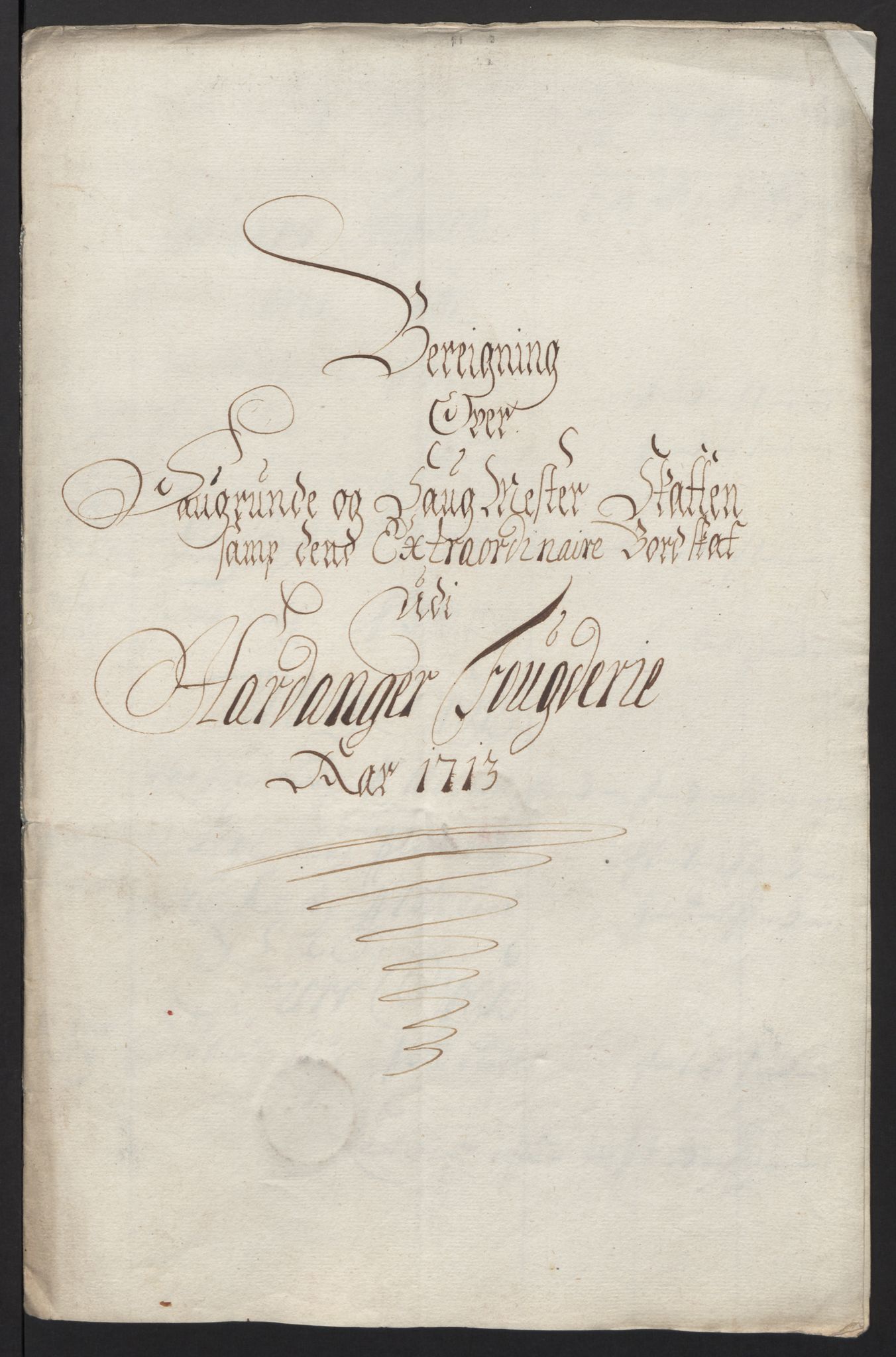 Rentekammeret inntil 1814, Reviderte regnskaper, Fogderegnskap, AV/RA-EA-4092/R48/L2989: Fogderegnskap Sunnhordland og Hardanger, 1713, p. 331