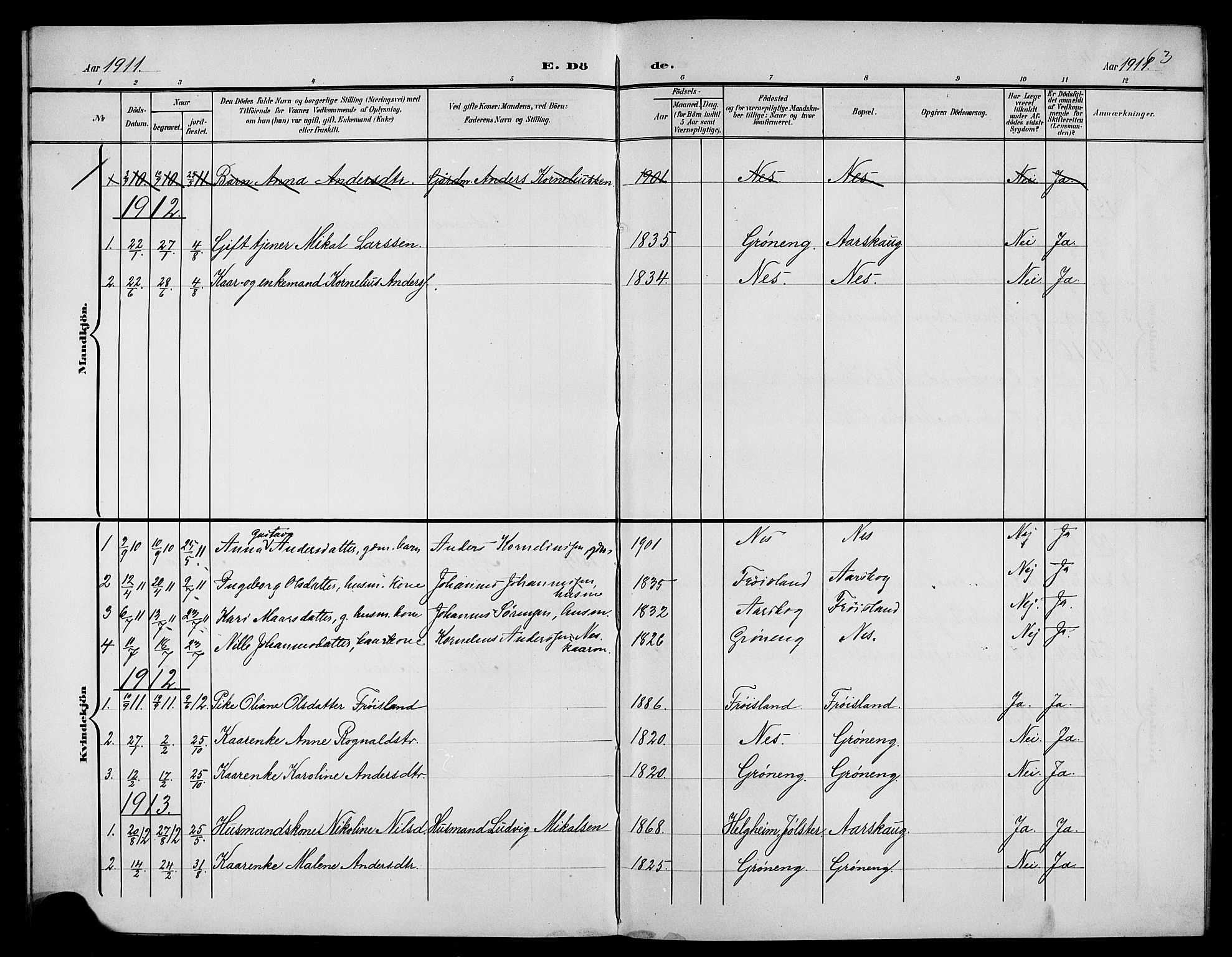 Førde sokneprestembete, SAB/A-79901/H/Hab/Habb/L0001: Parish register (copy) no. B 1, 1904-1924, p. 63
