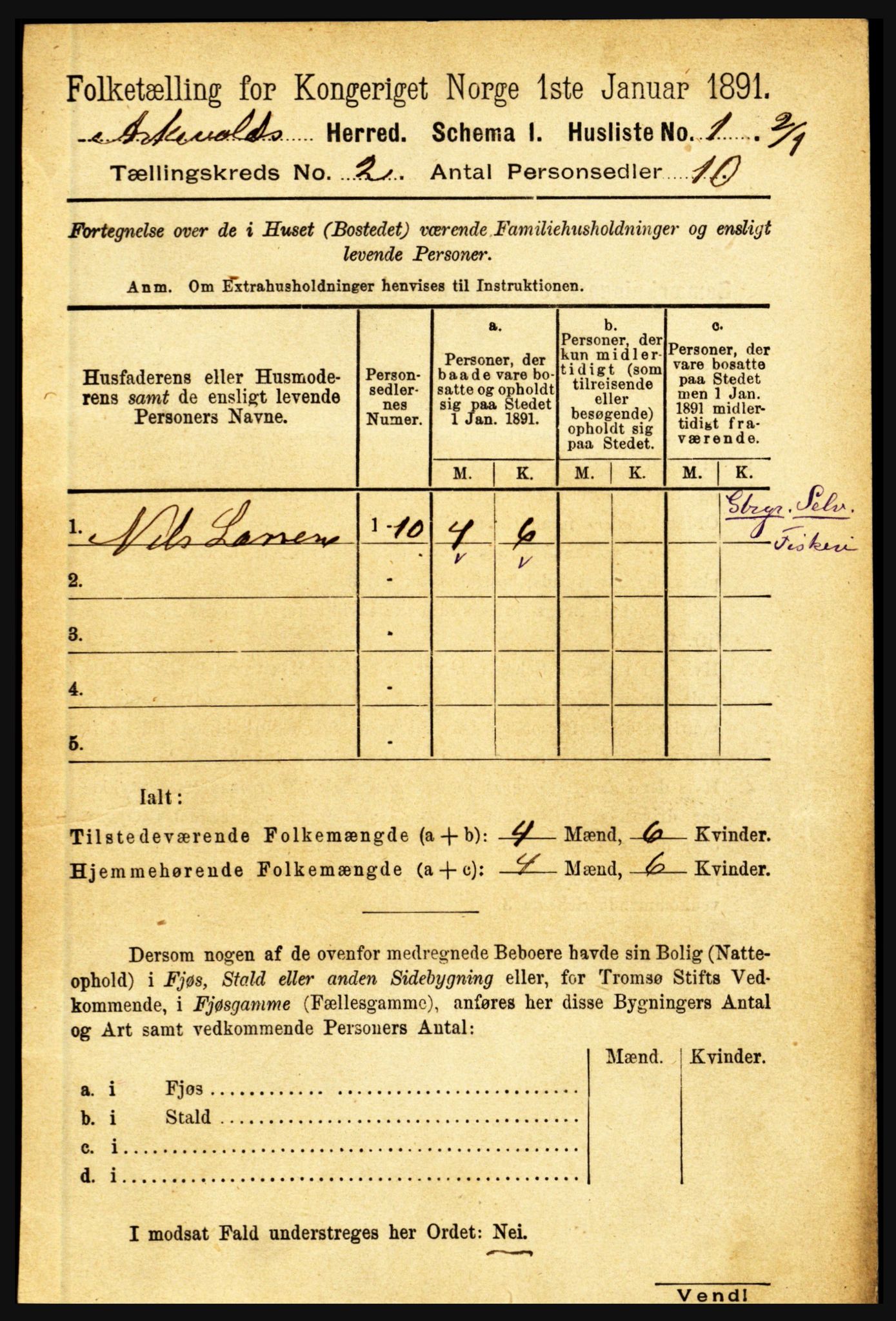 RA, 1891 census for 1428 Askvoll, 1891, p. 369