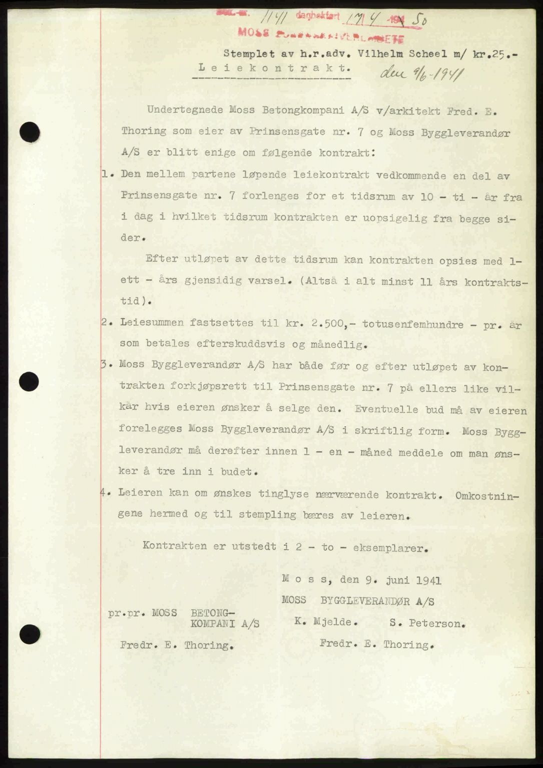 Moss sorenskriveri, SAO/A-10168: Mortgage book no. A25, 1950-1950, Diary no: : 1141/1950