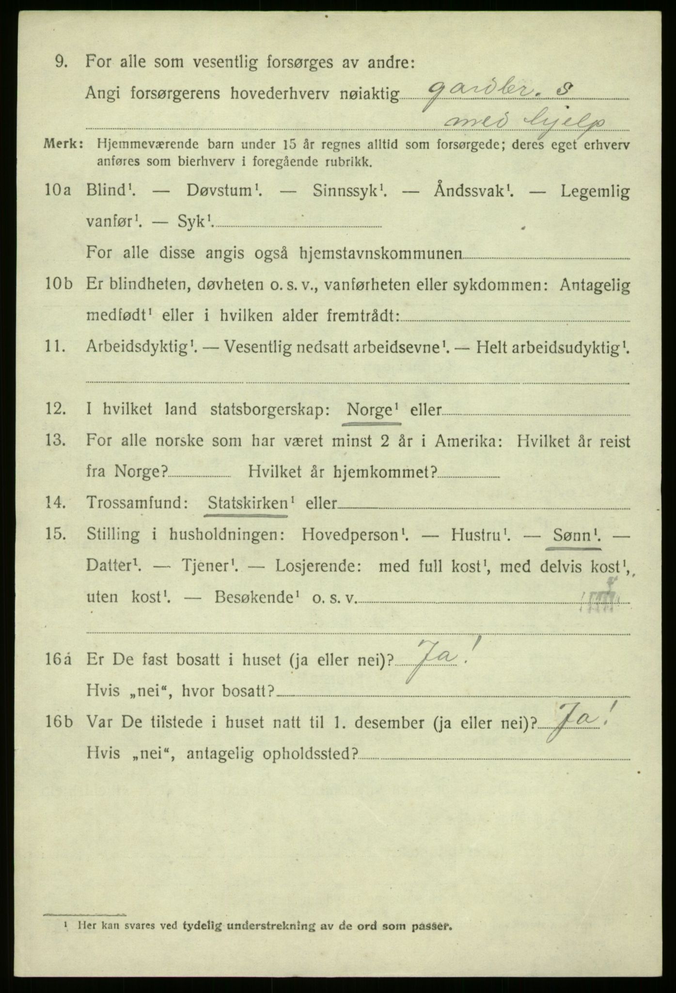 SAB, 1920 census for Fjaler, 1920, p. 4094