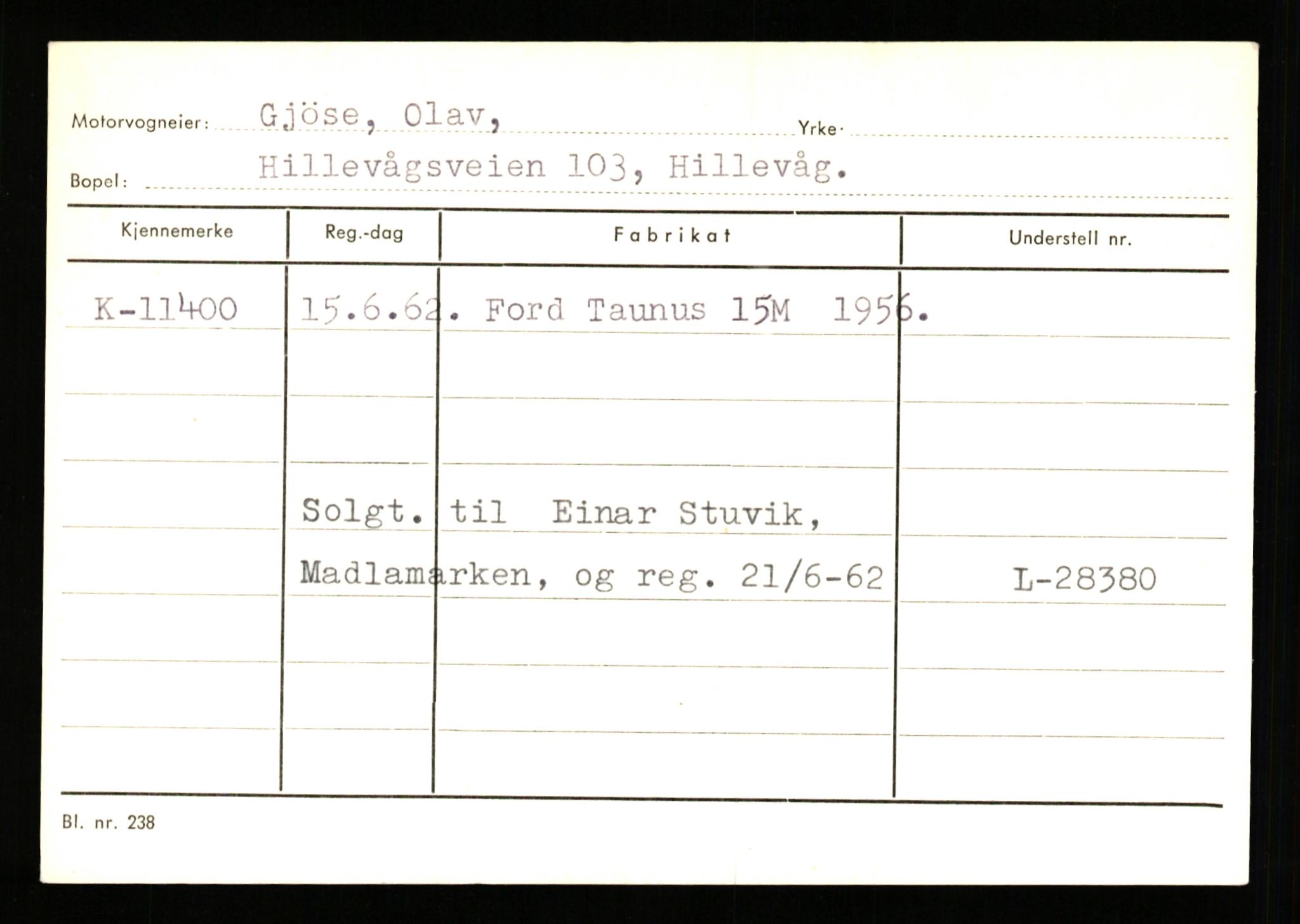 Stavanger trafikkstasjon, AV/SAST-A-101942/0/G/L0003: Registreringsnummer: 10466 - 15496, 1930-1971, p. 973