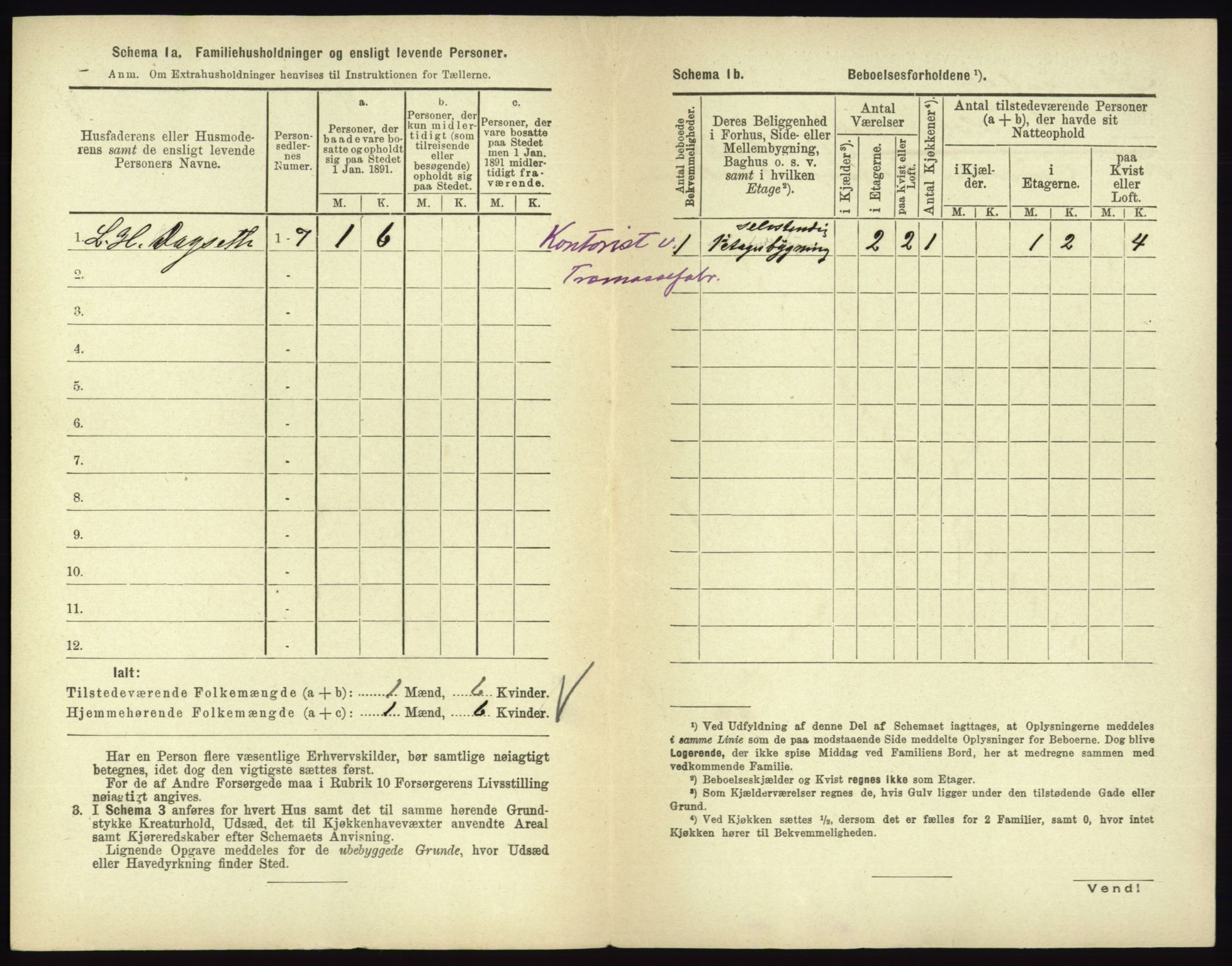 RA, 1891 census for 0604 Kongsberg, 1891, p. 1368