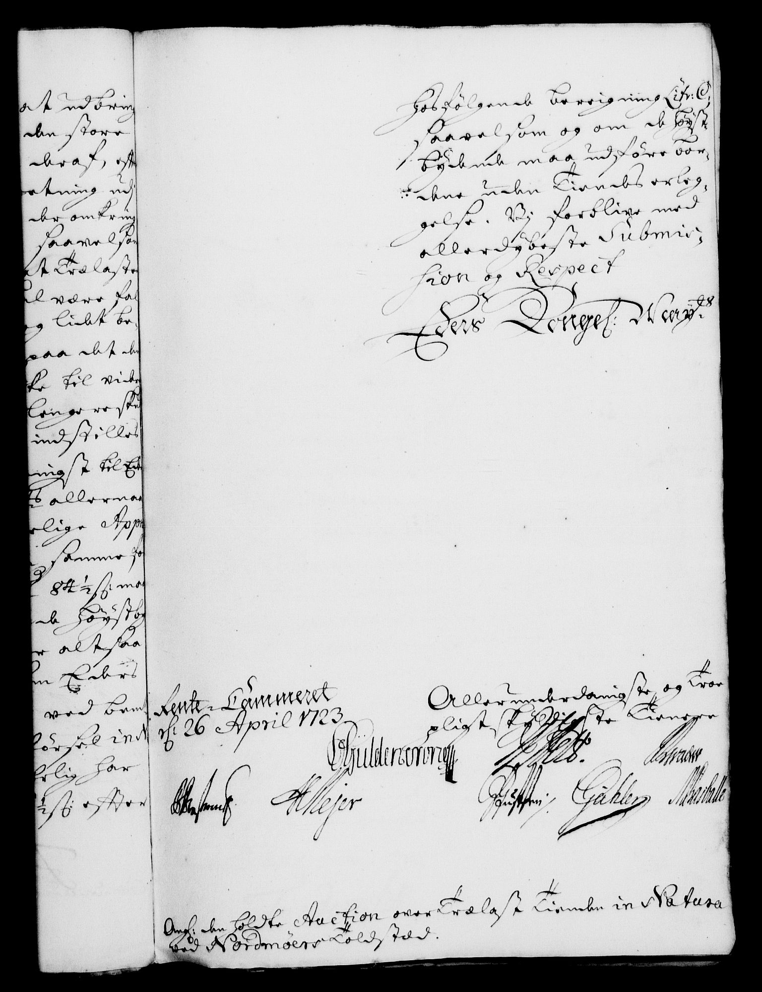 Rentekammeret, Kammerkanselliet, RA/EA-3111/G/Gf/Gfa/L0006: Norsk relasjons- og resolusjonsprotokoll (merket RK 52.6), 1723, p. 533