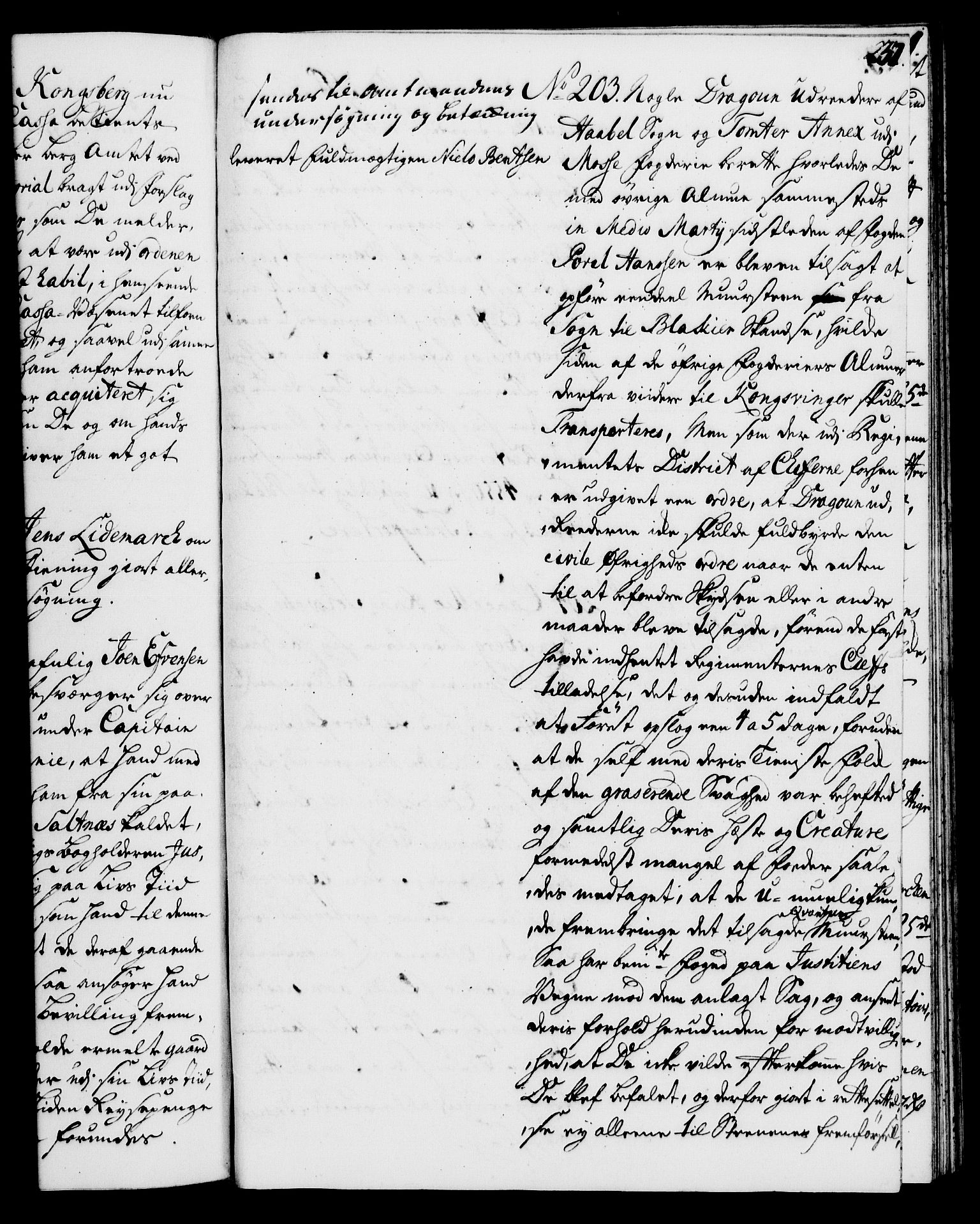 Rentekammeret, Kammerkanselliet, RA/EA-3111/G/Gh/Gha/L0024: Norsk ekstraktmemorialprotokoll (merket RK 53.69), 1742-1743, p. 237