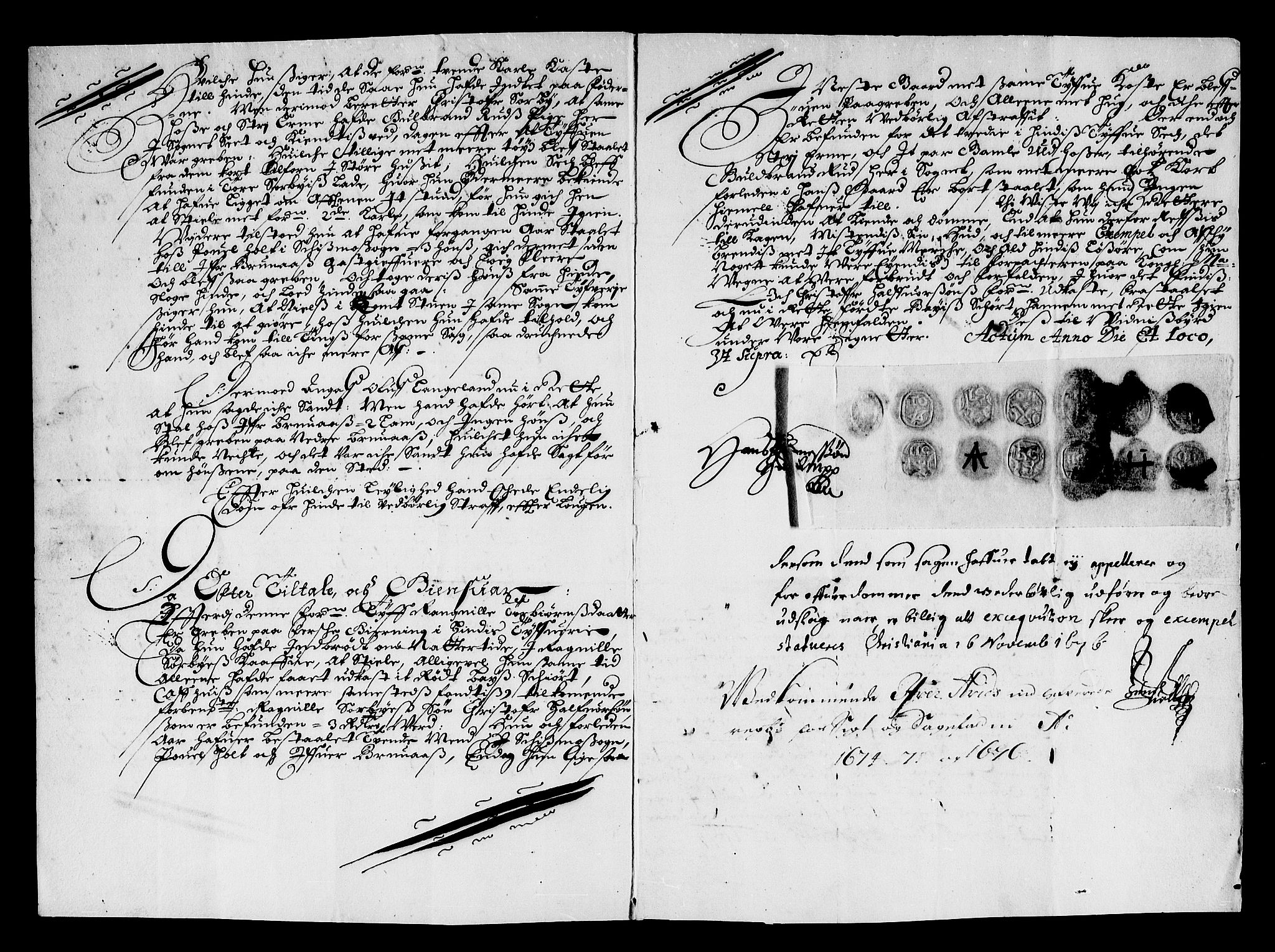 Rentekammeret inntil 1814, Reviderte regnskaper, Stiftamtstueregnskaper, Landkommissariatet på Akershus og Akershus stiftamt, AV/RA-EA-5869/R/Rb/L0126: Akershus stiftamt, 1674-1677