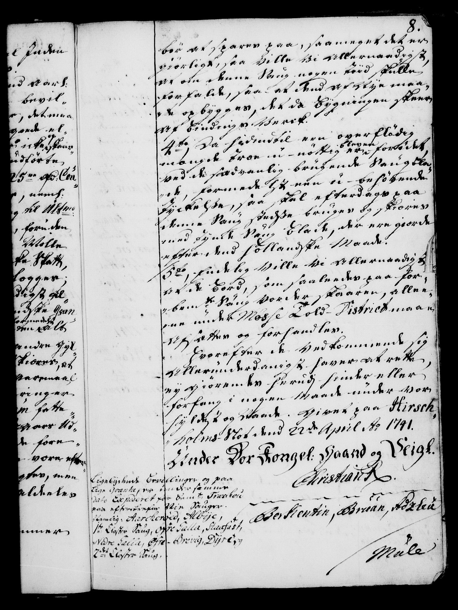 Rentekammeret, Kammerkanselliet, AV/RA-EA-3111/G/Gg/Gga/L0005: Norsk ekspedisjonsprotokoll med register (merket RK 53.5), 1741-1749, p. 8