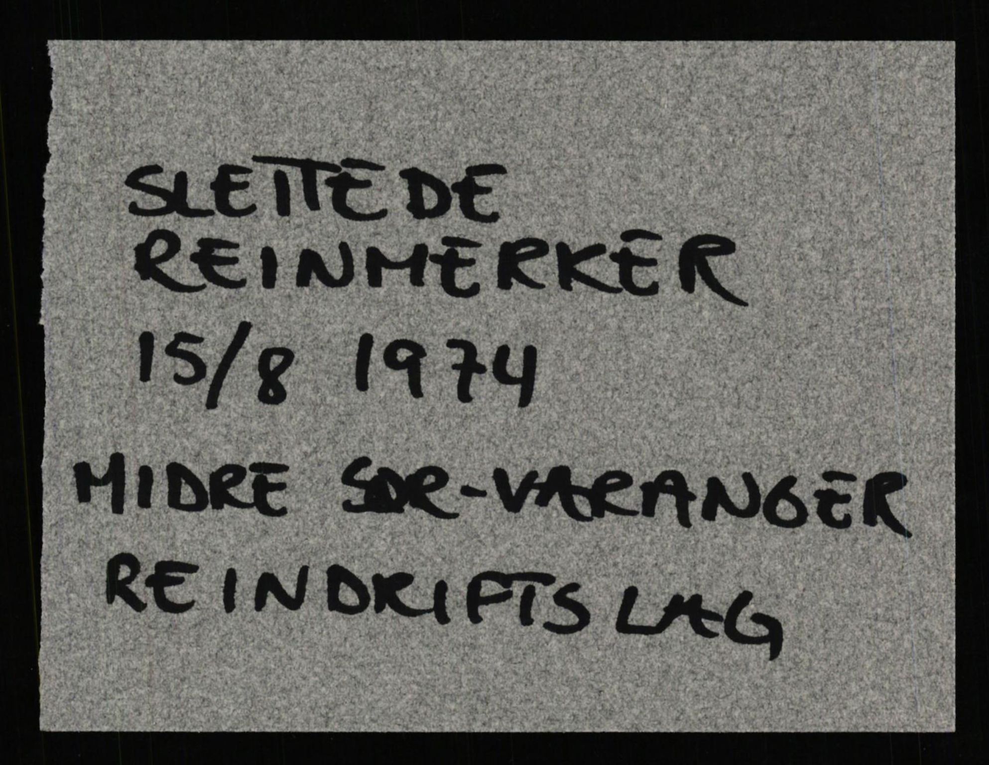 Lappefogden i Finnmark/Reindriftsforvaltningen Øst-Finnmark, AV/SATØ-S-1461/G/Ge/Gea/L0007: Slettede reinmerker: Karasjok, Kautokeino, Polmak og Varanger, 1934-1992, p. 491