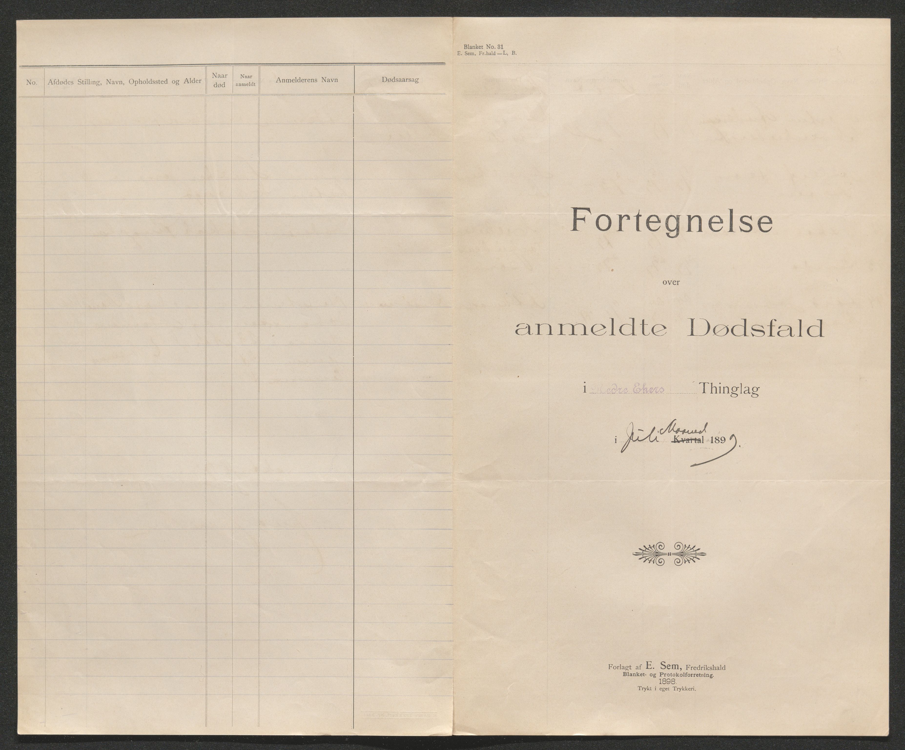 Eiker, Modum og Sigdal sorenskriveri, AV/SAKO-A-123/H/Ha/Hab/L0026: Dødsfallsmeldinger, 1899, p. 219