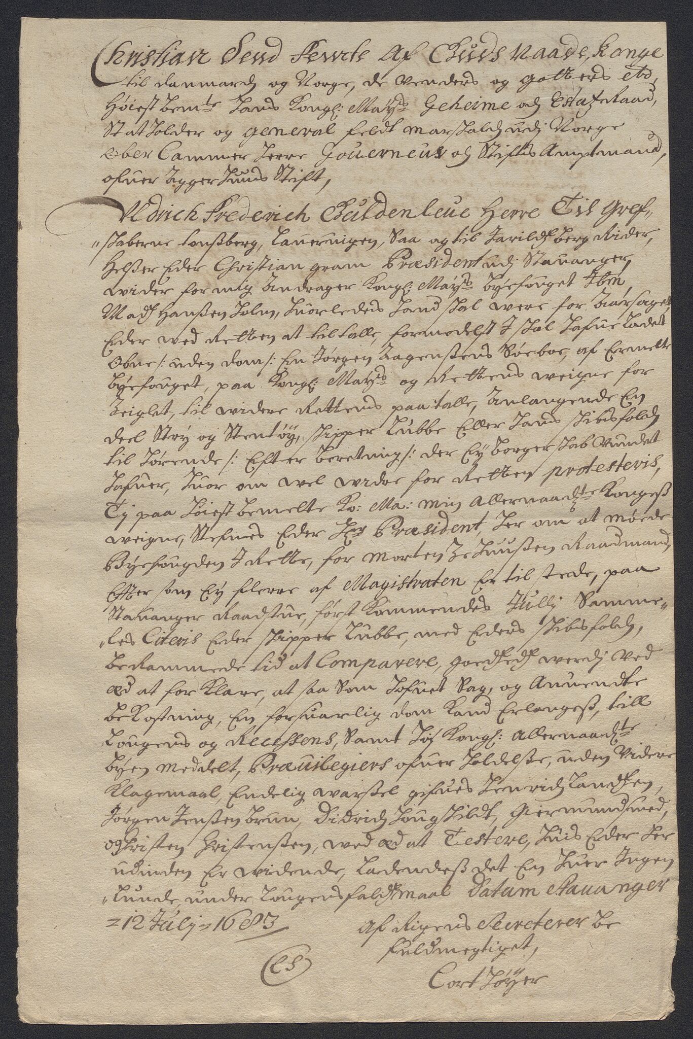 Rentekammeret inntil 1814, Reviderte regnskaper, Byregnskaper, AV/RA-EA-4066/R/Ro/L0316: [O14] Sikt og sakefall, 1662-1693, p. 284