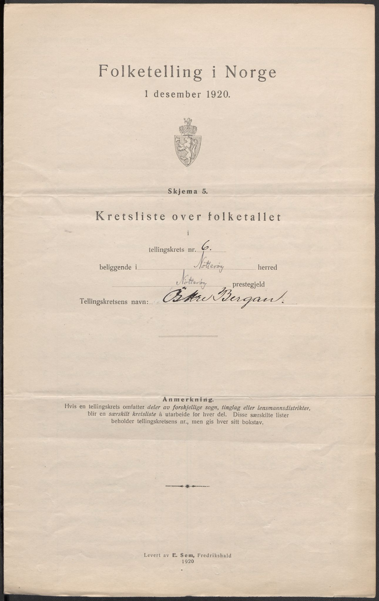 SAKO, 1920 census for Nøtterøy, 1920, p. 28