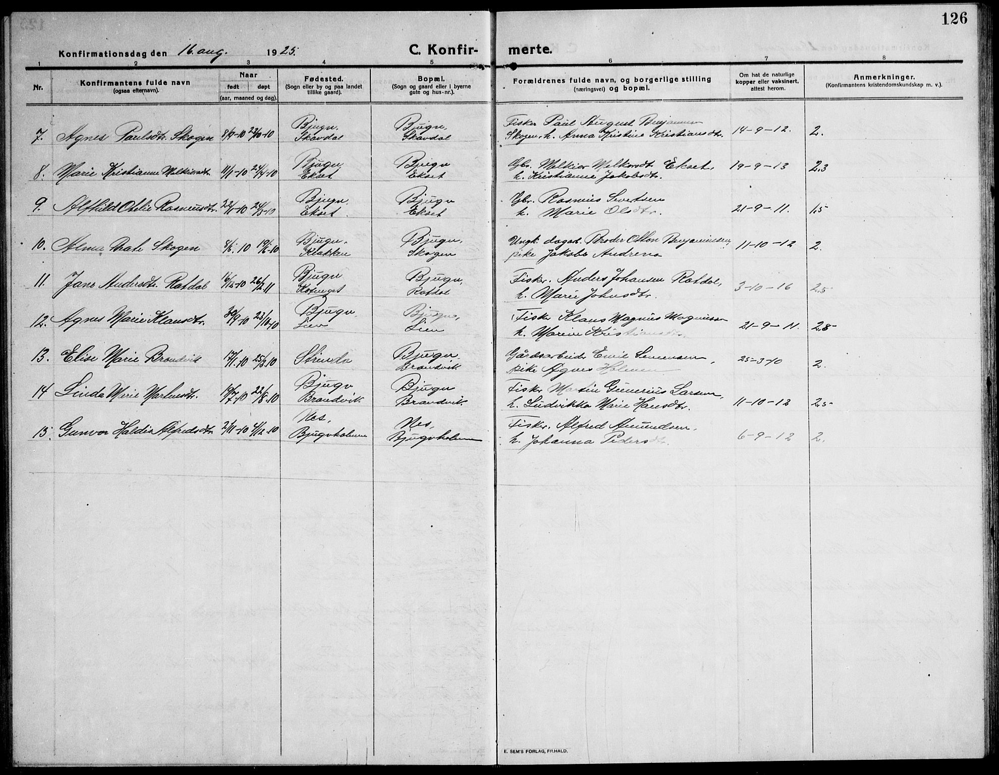 Ministerialprotokoller, klokkerbøker og fødselsregistre - Sør-Trøndelag, SAT/A-1456/651/L0648: Parish register (copy) no. 651C02, 1915-1945, p. 126