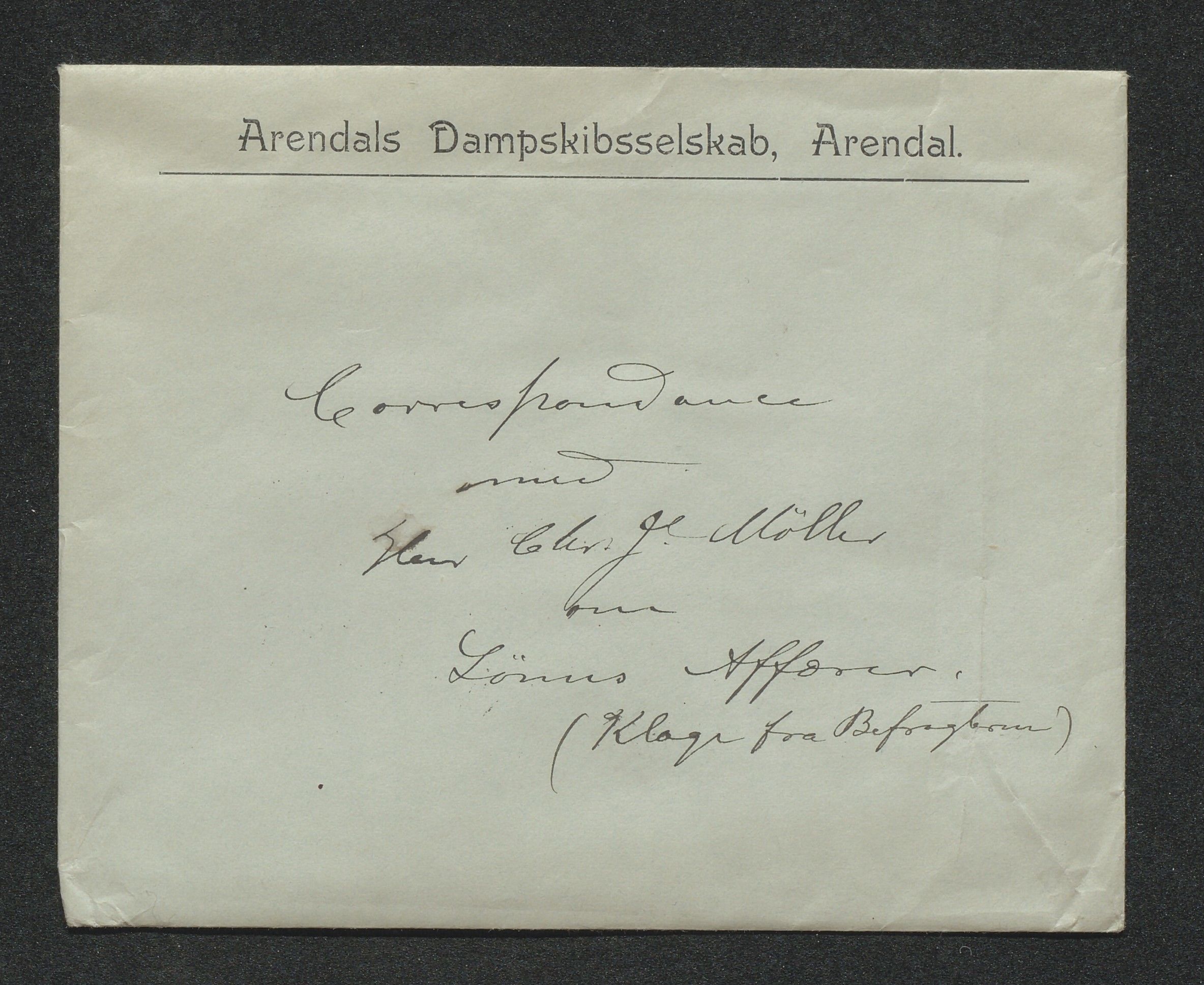 Arendals Dampskibsselskab (ADS), AAKS/PA-1716/1/15/L0018: Skipspapirer D/S Spero, 1898-1904