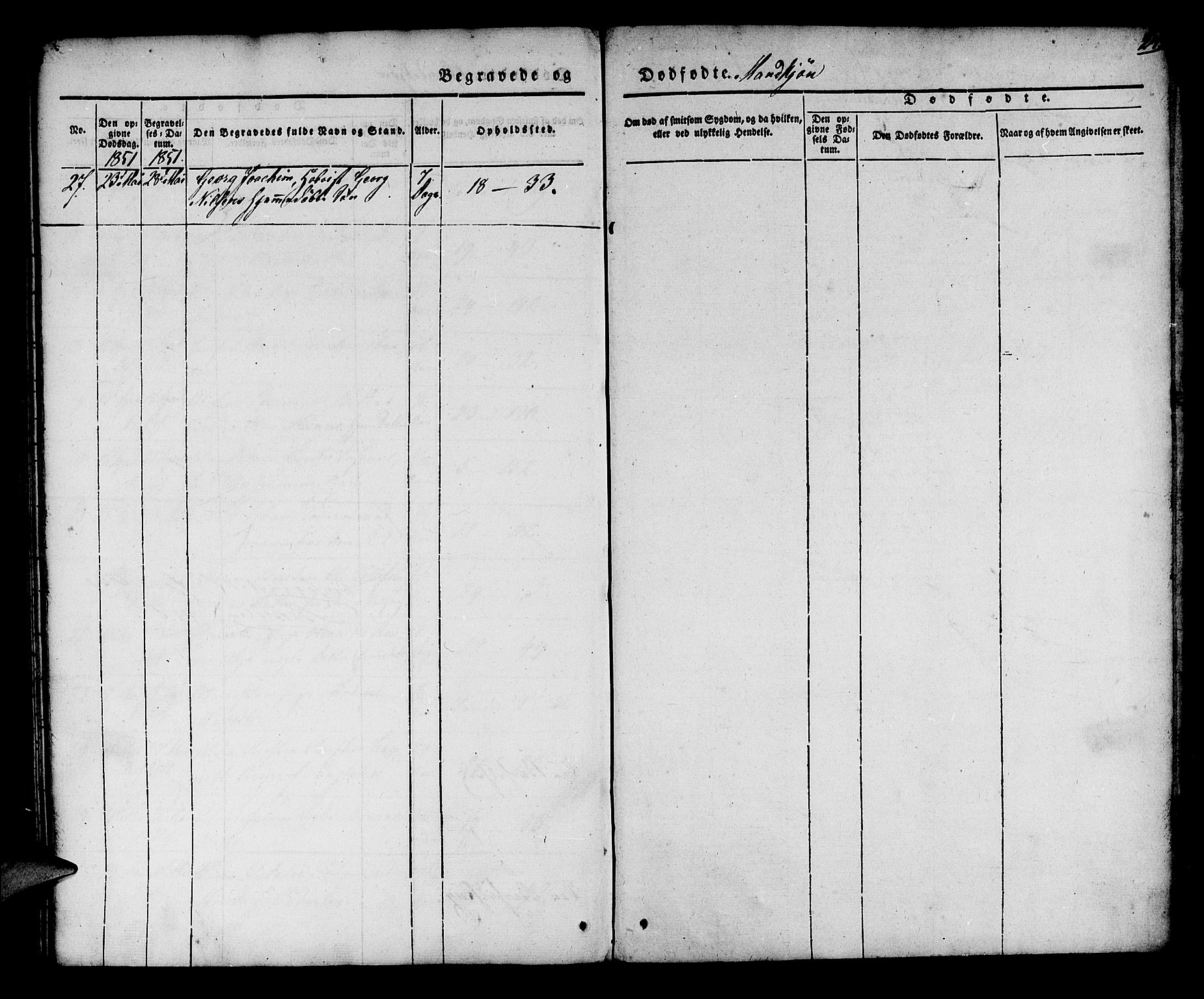 Korskirken sokneprestembete, AV/SAB-A-76101/H/Hab: Parish register (copy) no. E 1, 1837-1851, p. 243