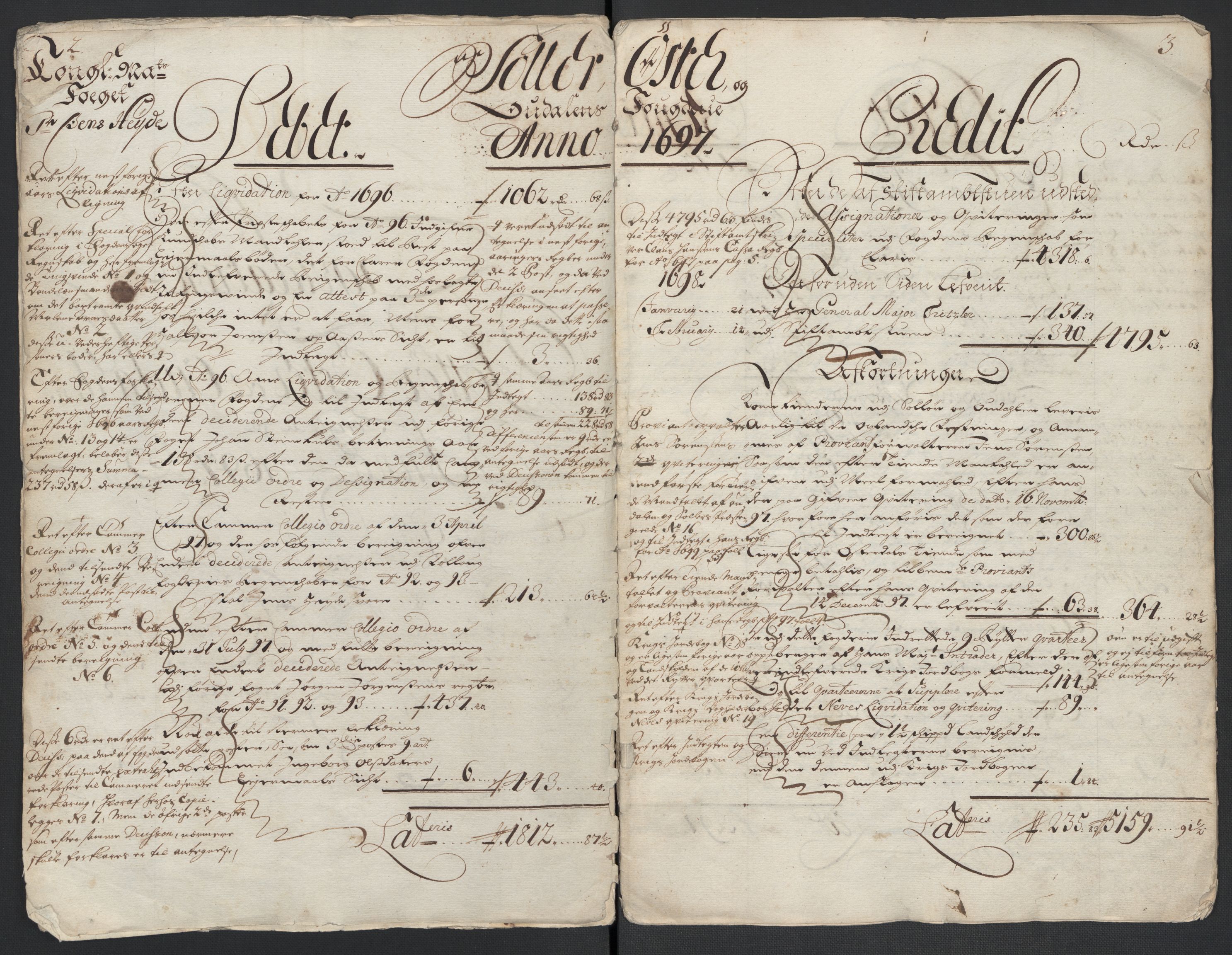 Rentekammeret inntil 1814, Reviderte regnskaper, Fogderegnskap, AV/RA-EA-4092/R13/L0835: Fogderegnskap Solør, Odal og Østerdal, 1697, p. 17