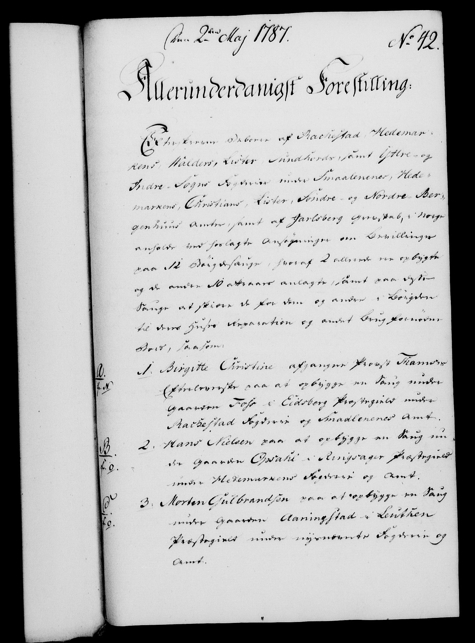 Rentekammeret, Kammerkanselliet, RA/EA-3111/G/Gf/Gfa/L0069: Norsk relasjons- og resolusjonsprotokoll (merket RK 52.69), 1787, p. 325