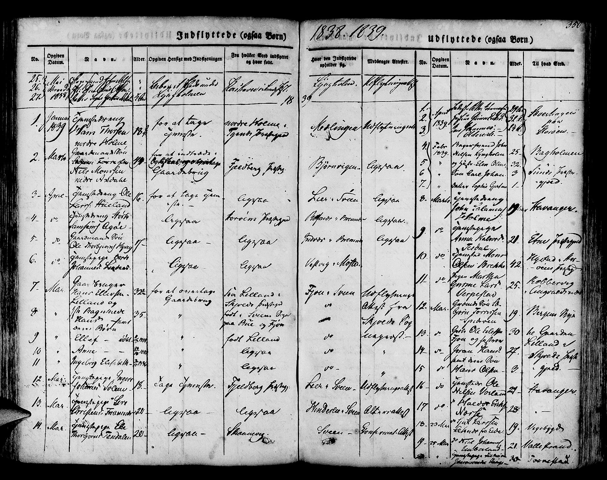 Finnås sokneprestembete, SAB/A-99925/H/Ha/Haa/Haaa/L0006: Parish register (official) no. A 6, 1836-1850, p. 350