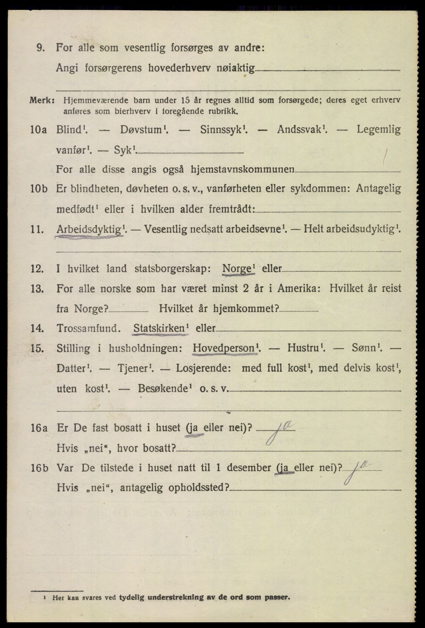 SAH, 1920 census for Sør-Fron, 1920, p. 1130