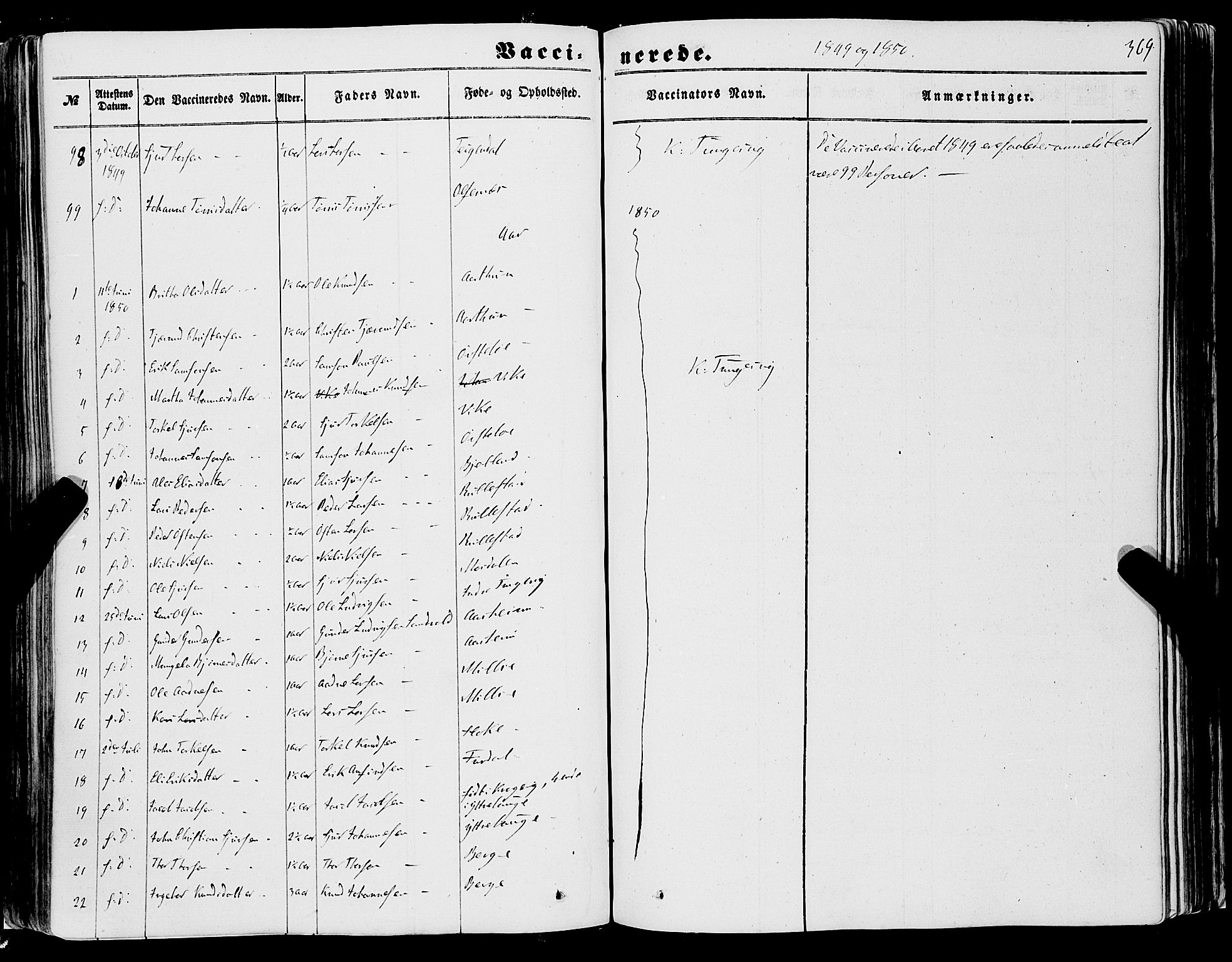 Skånevik sokneprestembete, AV/SAB-A-77801/H/Haa: Parish register (official) no. A 5II, 1848-1869, p. 369