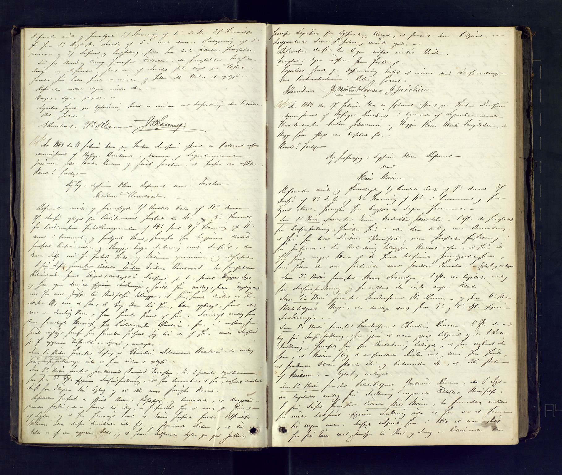 Larvik byfogd, AV/SAKO-A-218/F/Fd/L0005: Ekstrarettsprotokoll., 1863-1874, p. 5
