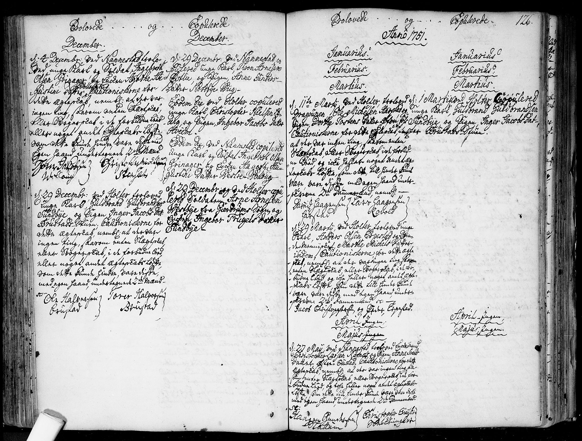 Nannestad prestekontor Kirkebøker, SAO/A-10414a/F/Fa/L0006: Parish register (official) no. I 6, 1739-1754, p. 126