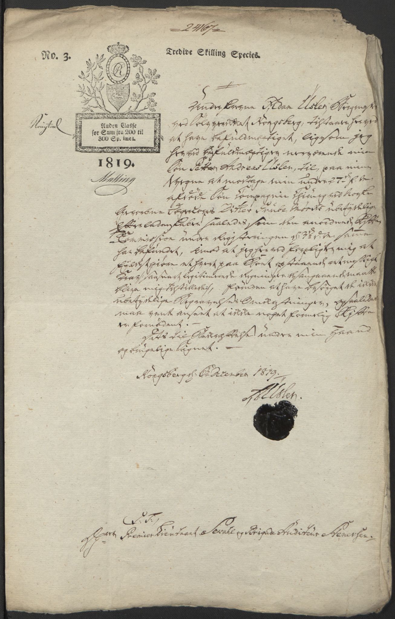Forsvaret, Generalauditøren, AV/RA-RAFA-1772/F/Fj/Fja/L0037: --, 1737-1820, p. 33