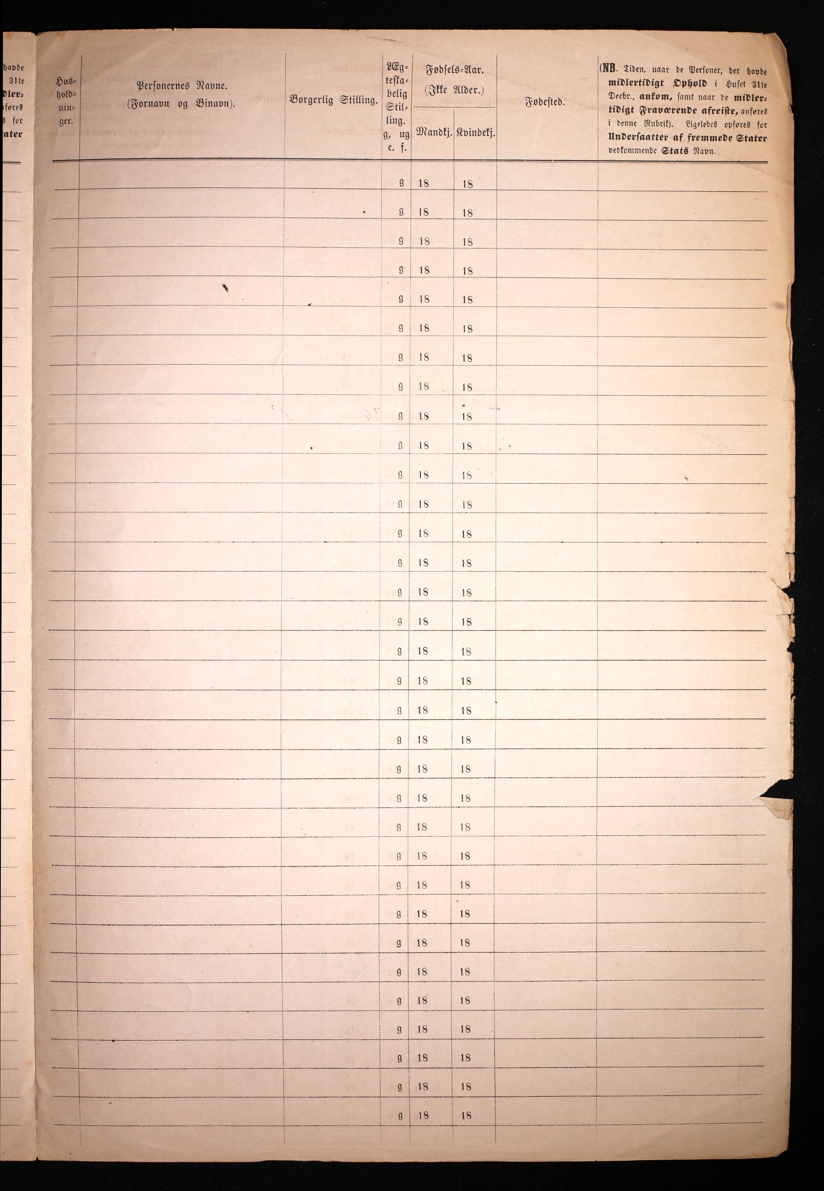 RA, 1870 census for 0101 Fredrikshald, 1870, p. 1436