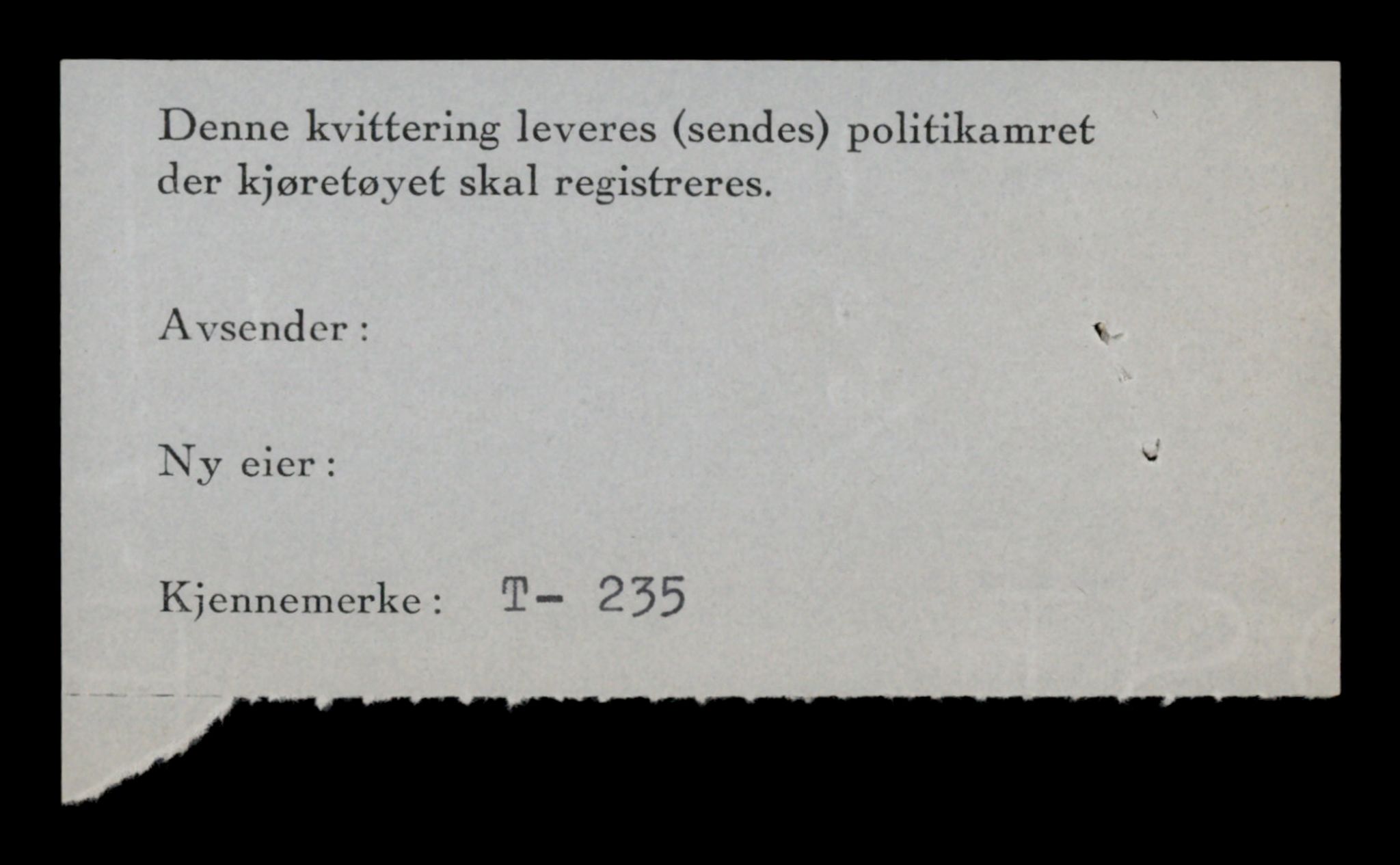 Møre og Romsdal vegkontor - Ålesund trafikkstasjon, AV/SAT-A-4099/F/Fe/L0003: Registreringskort for kjøretøy T 232 - T 340, 1927-1998, p. 80