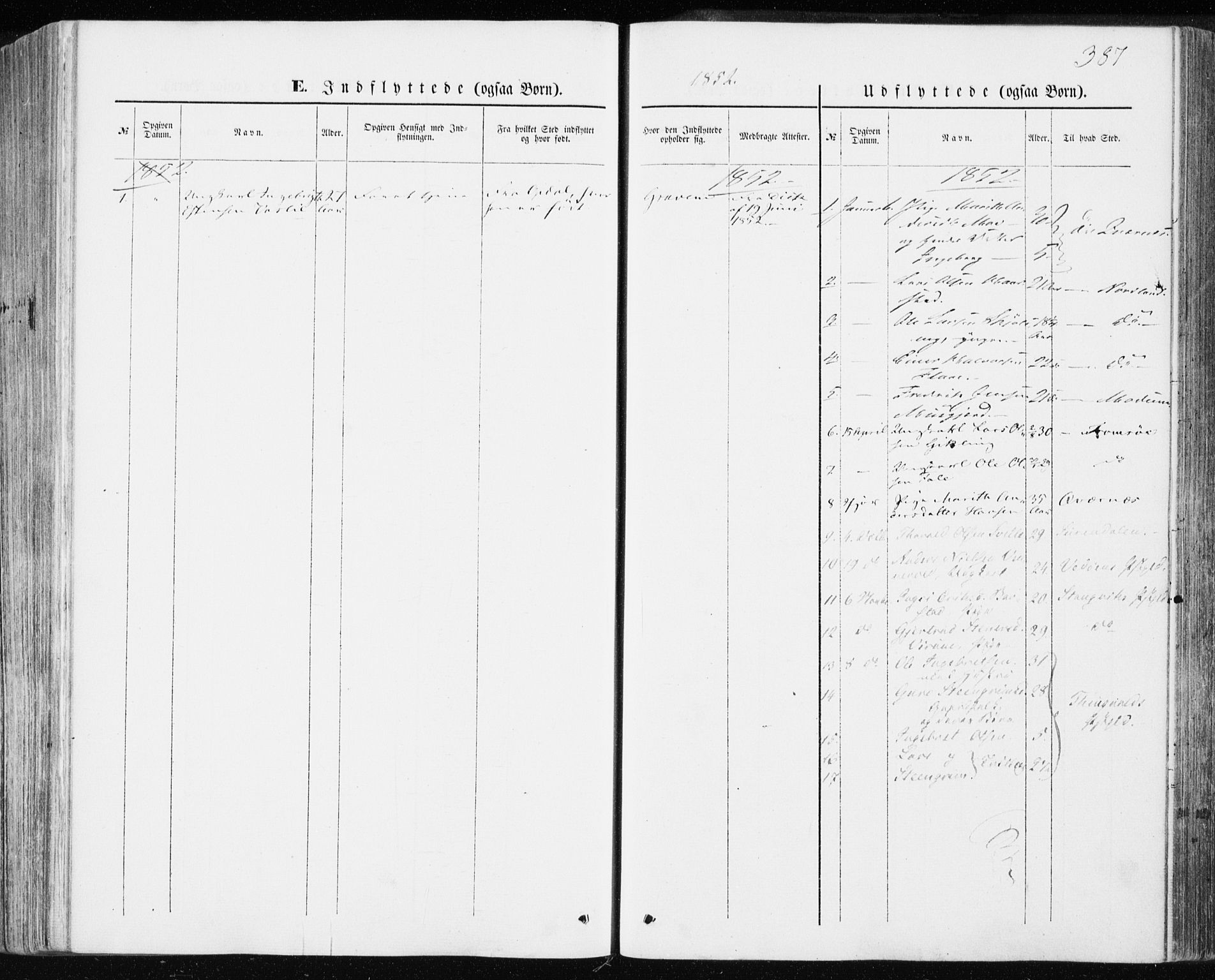 Ministerialprotokoller, klokkerbøker og fødselsregistre - Møre og Romsdal, SAT/A-1454/590/L1013: Parish register (official) no. 590A05, 1847-1877, p. 387