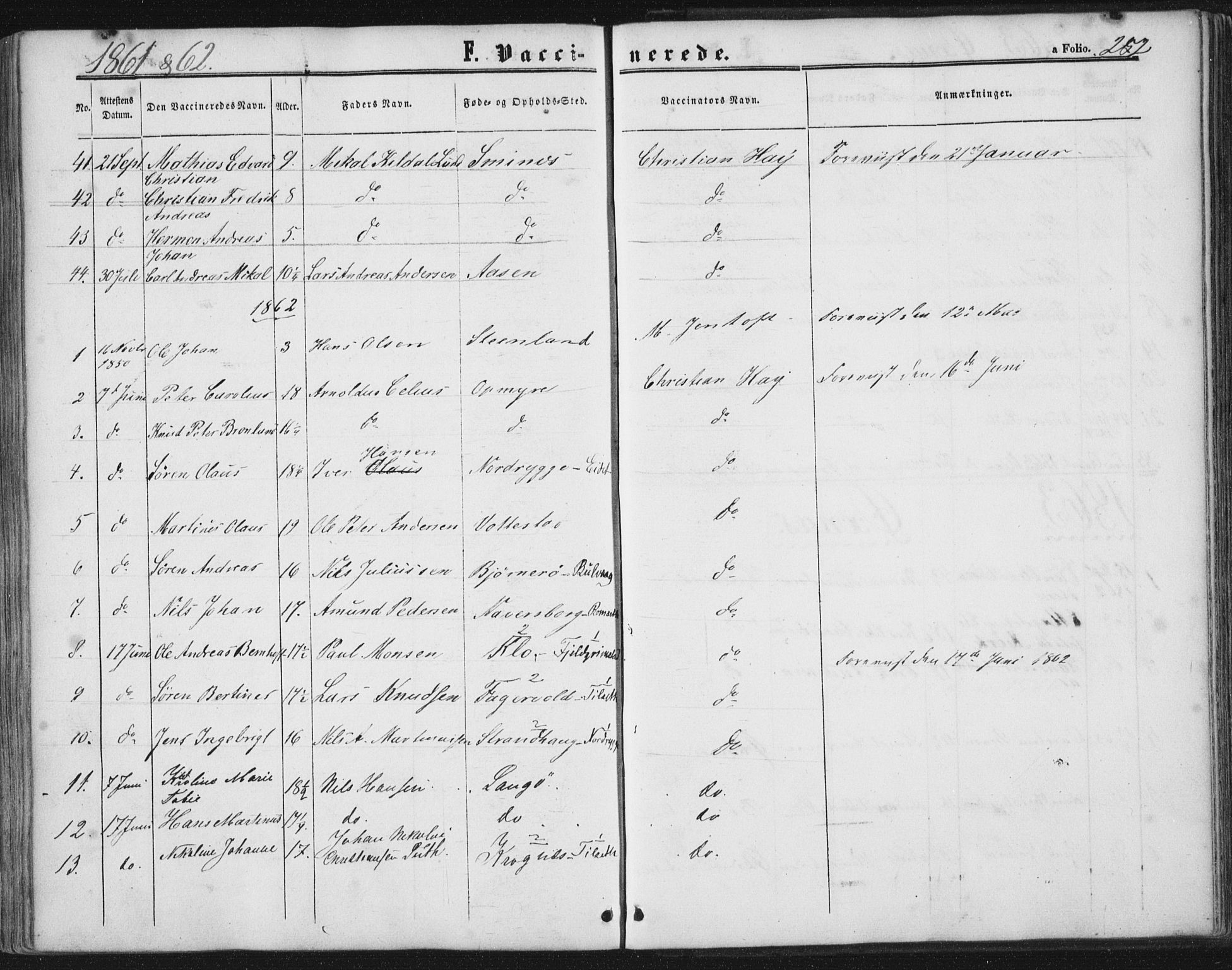 Ministerialprotokoller, klokkerbøker og fødselsregistre - Nordland, AV/SAT-A-1459/893/L1333: Parish register (official) no. 893A06, 1858-1866, p. 282