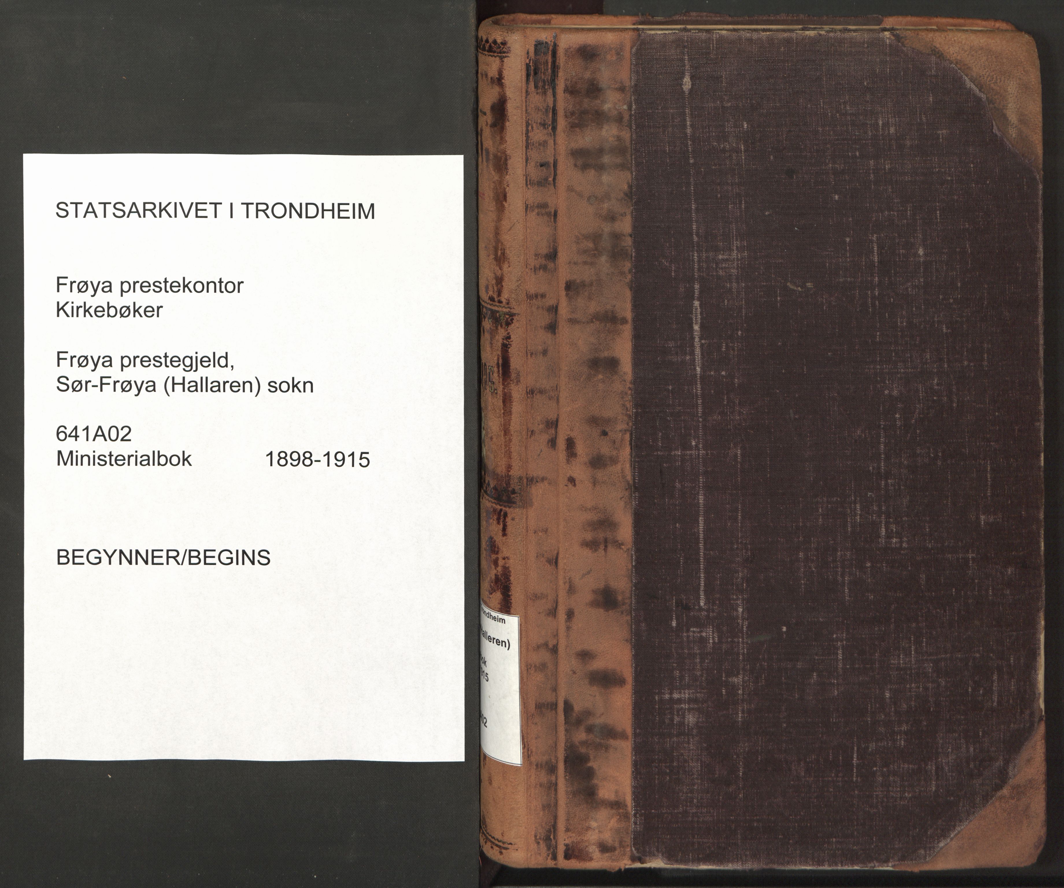 Ministerialprotokoller, klokkerbøker og fødselsregistre - Sør-Trøndelag, SAT/A-1456/641/L0596: Parish register (official) no. 641A02, 1898-1915