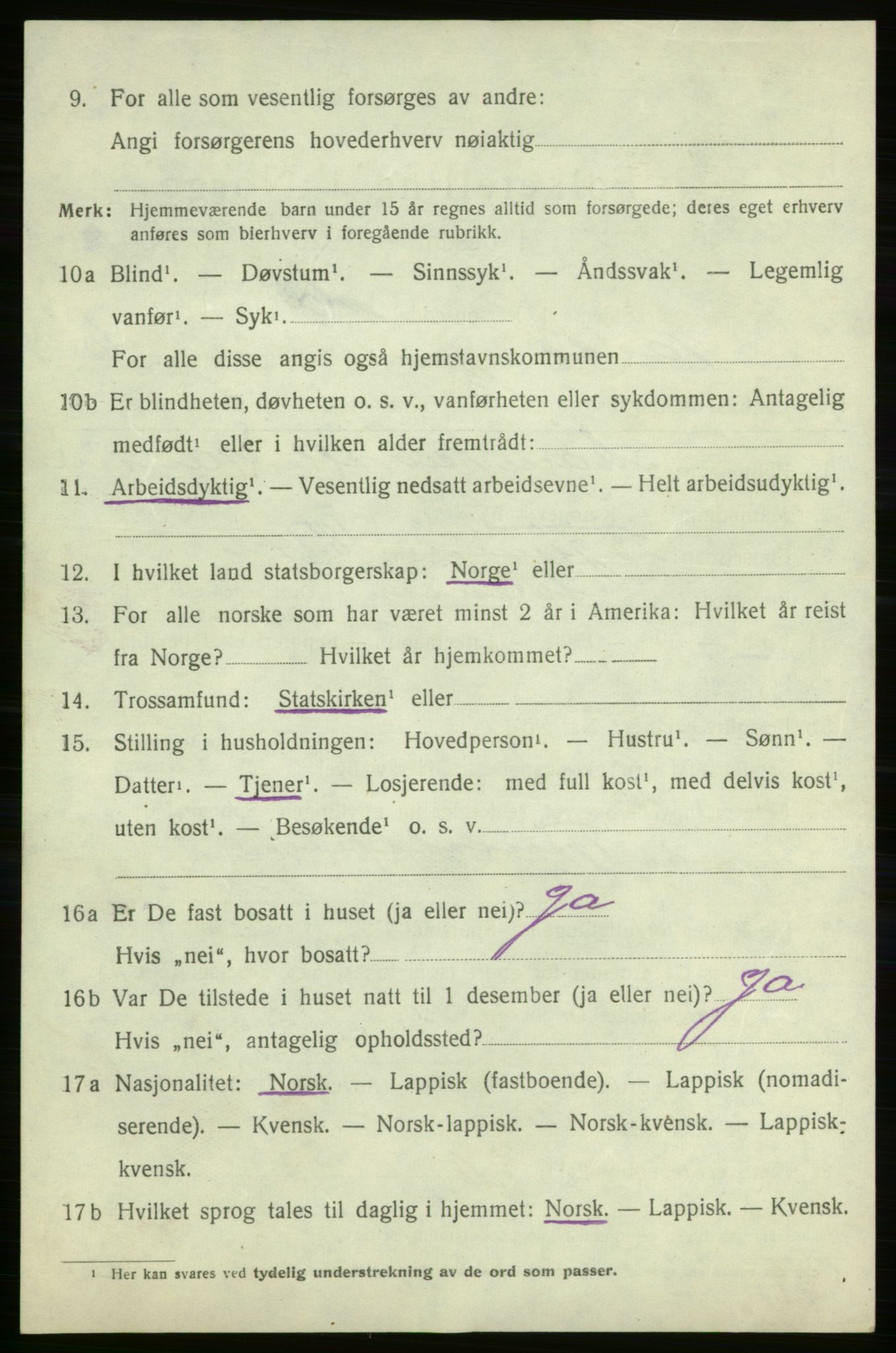 SATØ, 1920 census for Vardø rural district, 1920, p. 2935