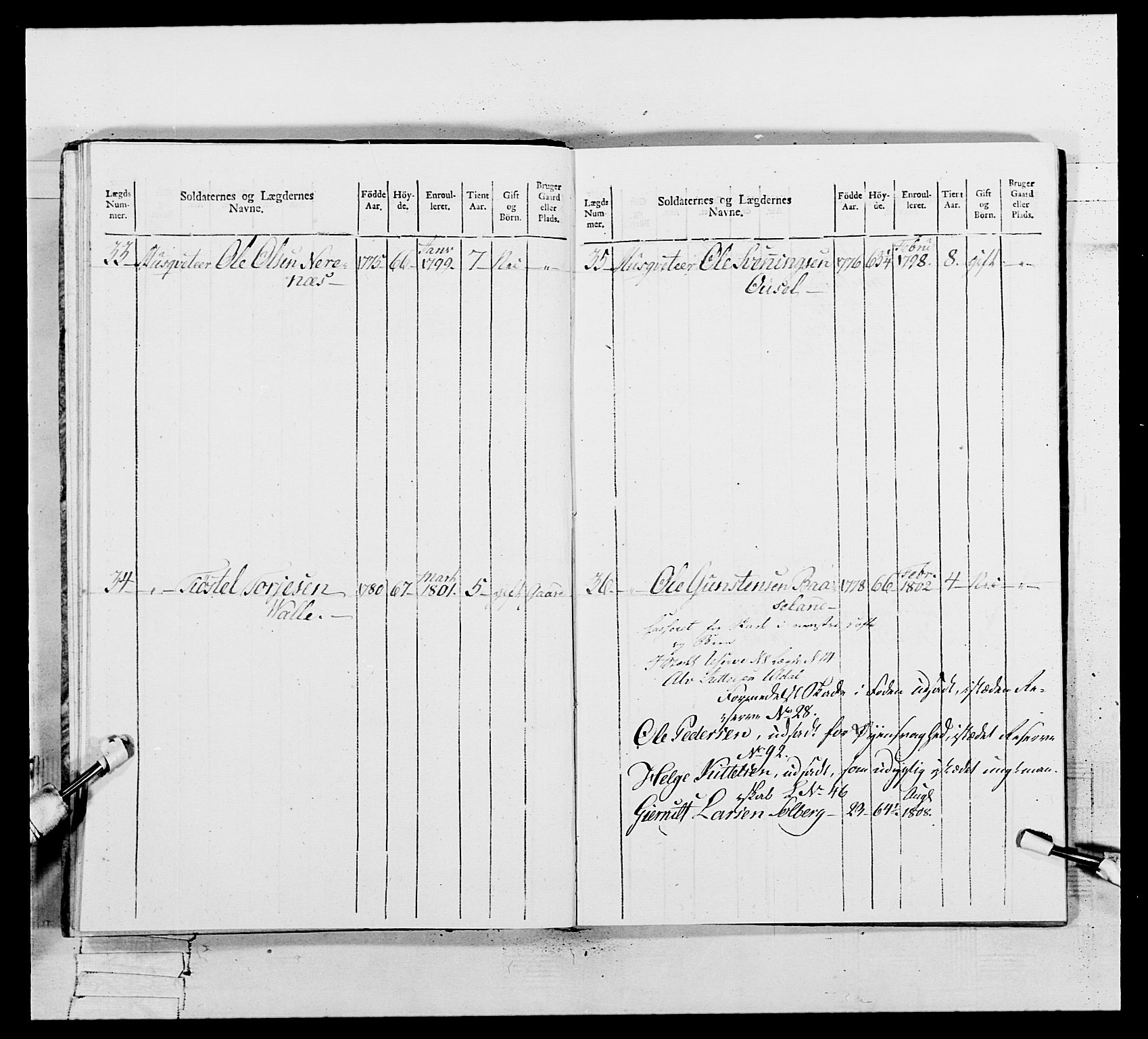 Generalitets- og kommissariatskollegiet, Det kongelige norske kommissariatskollegium, AV/RA-EA-5420/E/Eh/L0109: Vesterlenske nasjonale infanteriregiment, 1806, p. 282