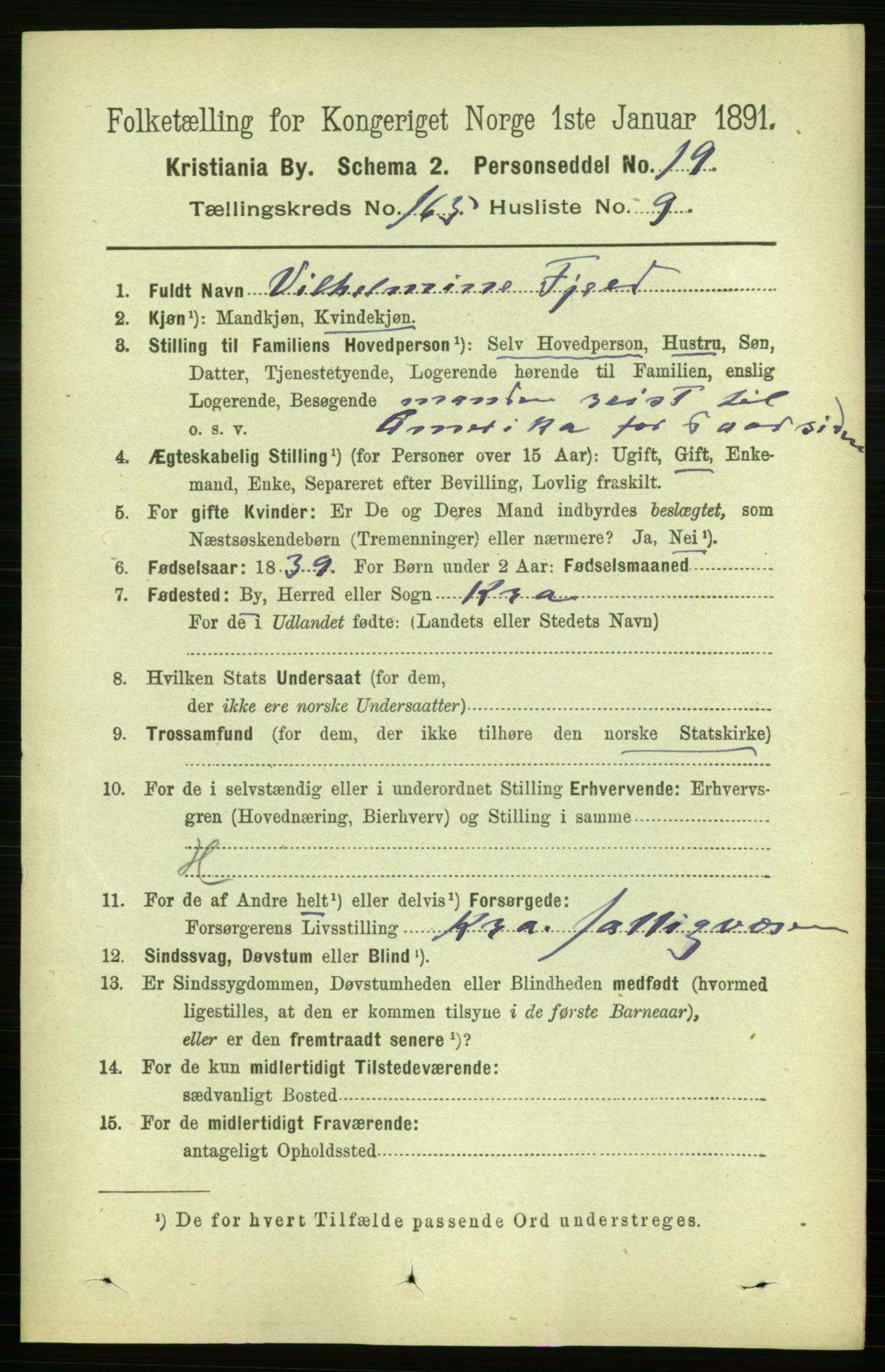 RA, 1891 census for 0301 Kristiania, 1891, p. 95568