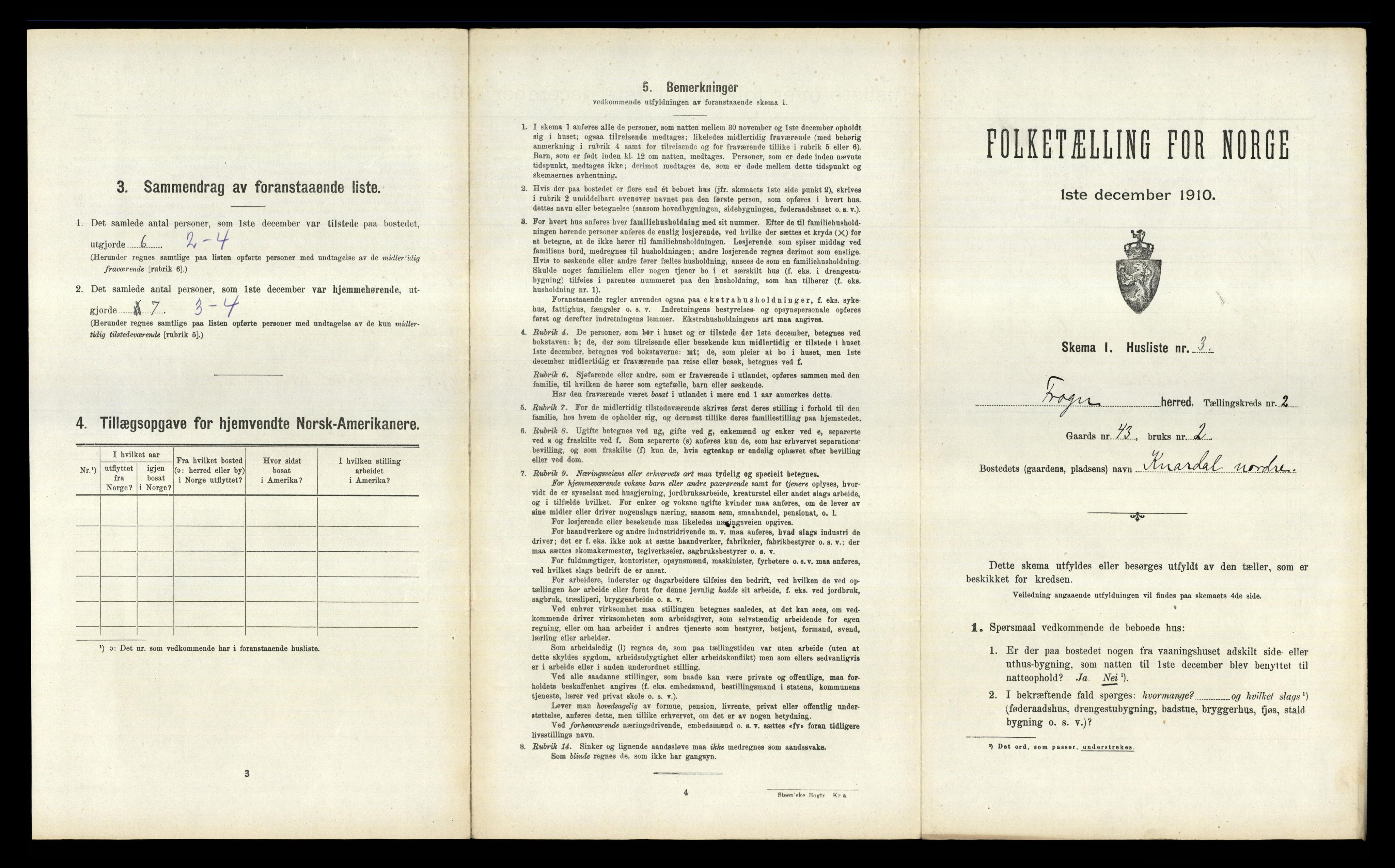 RA, 1910 census for Frogn, 1910, p. 298