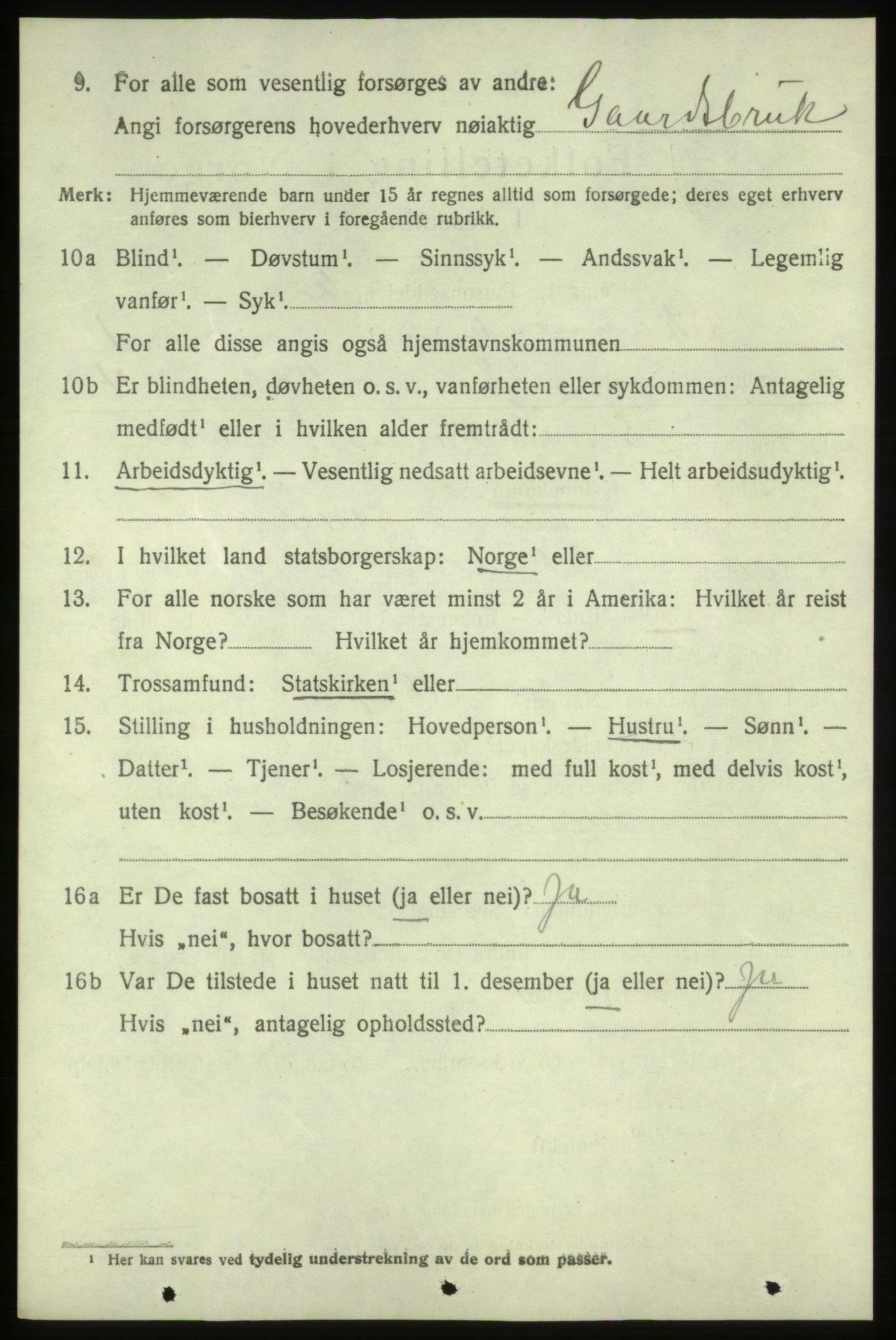 SAB, 1920 census for Skånevik, 1920, p. 2456