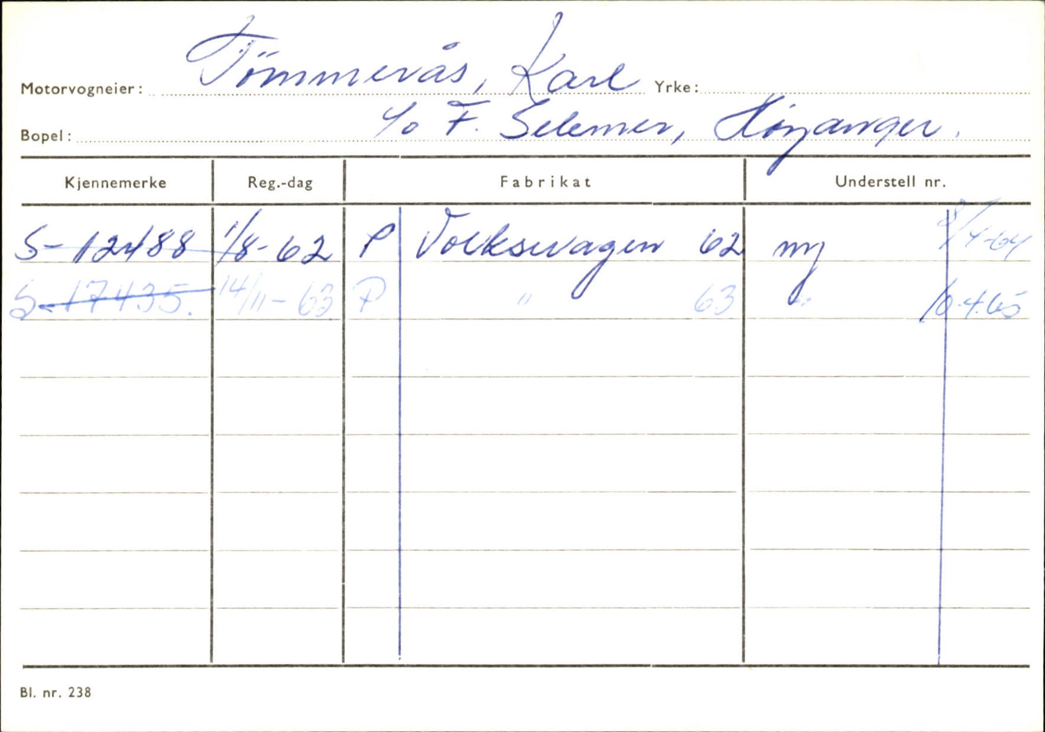 Statens vegvesen, Sogn og Fjordane vegkontor, AV/SAB-A-5301/4/F/L0131: Eigarregister Høyanger P-Å. Stryn S-Å, 1945-1975, p. 697