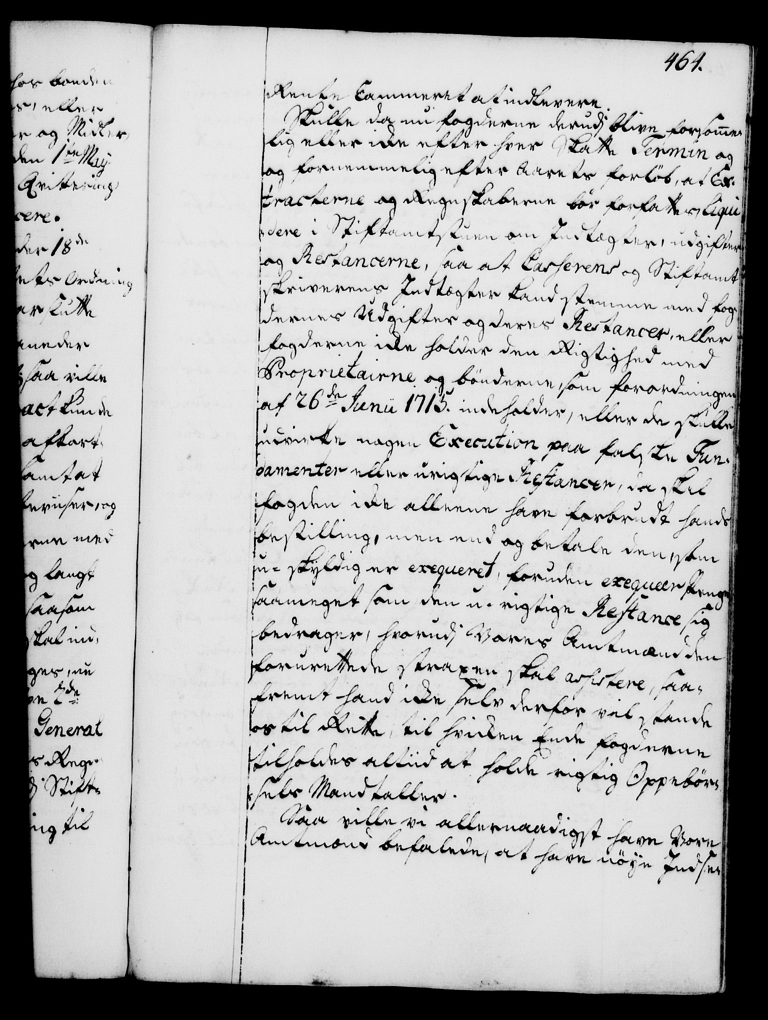 Rentekammeret, Kammerkanselliet, RA/EA-3111/G/Gg/Gga/L0005: Norsk ekspedisjonsprotokoll med register (merket RK 53.5), 1741-1749, p. 464